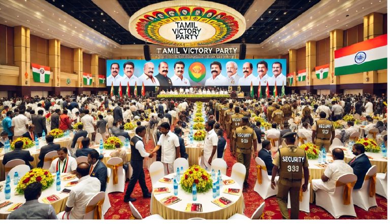 The Tamil Victory Party (TVP) has enforced a strict no-mobile policy at its second-anniversary event, held at the Four Points Resort near Mamallapuram. Attendees, including party administrators and members, are required to surrender their phones at the entrance, where they are stored in sealed bags with token-based retrieval. Party officials claim this measure aims to prevent video recording during TVP leader Vijay’s speech, ensuring complete focus on the discussions. Entry Restrictions and Controlled Access Only individuals with official passes are permitted entry into the venue. Even party administrators without valid passes are being denied access. Furthermore, all attendees were required to be seated inside the conference hall by 8:30 AM, with the event commencing sharply at 10:00 AM. To ensure punctuality, TVP leader Vijay departed from his residence and arrived at the resort on time. Other key attendees include General Secretary Anand, Election Strategist Prashant Kishor, John Arockiasamy, and Election Division General Secretary Aadhav Arjuna. Citywide Promotion and Political Messaging As part of the celebration, banners welcoming Vijay have been placed along Mamallapuram’s main roads. Many of these banners contain slogans targeting both the ruling Dravida Munnetra Kazhagam (DMK) and the Bharatiya Janata Party (BJP), reflecting TVP’s critical stance toward these political parties. Additionally, reports suggest that Vijay is set to launch a signature campaign against state and central government policies under the slogan “Get Out.” Grand Vegetarian Feast for Attendees Understanding the importance of hospitality, TVP has arranged an elaborate vegetarian feast for its members. A total of 21 varieties of food have been prepared, catering to the diverse tastes of attendees from various Tamil Nadu districts. Organizers emphasize that vegetarian cuisine was chosen to ensure attendees' health and well-being during the event. Strict Mobile Phone Ban and Additional Security Measures To reinforce the mobile phone ban, attendees must deposit their devices outside the venue in token-secured storage. Phones are carefully bundled and secured using rubber bands inside designated bags. Only after the event concludes can members retrieve their devices by presenting their assigned tokens. Party officials insist that this policy is in place to prevent unauthorized video recording and ensure complete focus on discussions. Additionally, TVP has imposed further security measures, restricting attendees from carrying bags, electronic devices, or other personal items into the venue. Some members have voiced concerns over potential screen scratches on their phones due to the storage method, but the party has stood firm on its policies. Grand Welcome for TVP Leader Vijay Upon arriving at the venue, Vijay was warmly welcomed by TVP General Secretary Bussy Anand, who presented him with a bouquet. Following this, Election Strategist Prashant Kishor, a key figure in TVP’s political planning, also extended his greetings. Conclusion: A Politically Charged Event with Tight Regulations TVP’s second-anniversary event underscores the party’s efforts to maintain a highly disciplined and secure environment. By eliminating distractions such as mobile phones and imposing strict entry regulations, the party aims to ensure the smooth execution of its political agenda. With banners, slogans, and a new signature campaign, TVP has reinforced its position as a significant player in Tamil Nadu’s political landscape. However, these rigid policies and restrictions have sparked mixed reactions among attendees, raising questions about the balance between control and accessibility in modern political gatherings.