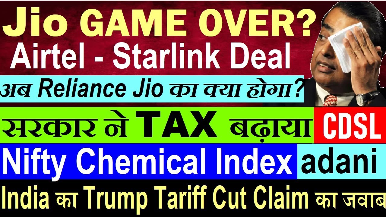 Jio in Trouble, Airtel-Starlink Partnership & Govt Increases Taxes