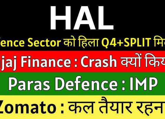 The Indian stock market remains a dynamic landscape, with companies like Bajaj Finance, Hindustan Aeronautics Limited (HAL), Paras Defence, and Zomato (now Eternal) driving investor interest. Recent Q4 results, strategic announcements, and market reactions have sparked discussions among analysts and investors. This article delves into the latest updates, offering a comprehensive analysis of these companies’ performances, market trends, and future outlooks. Packed with insights, this guide aims to equip investors with the knowledge needed to navigate these stocks effectively. Bajaj Finance: Q4 Performance and Market Reactions Bajaj Finance, a leading non-banking financial company (NBFC), recently released its Q4 earnings, sparking varied reactions in the market. Despite strong revenue and profit figures, the stock faced downward pressure. Let’s explore the factors influencing this performance. Strong Q4 Earnings but Mixed Market Sentiment Bajaj Finance reported robust Q4 earnings, aligning with market expectations from the previous year. Revenue growth remained solid, and profit margins showcased resilience. However, the stock’s performance on the trading day following the announcement painted a different picture. Despite exceeding last year’s benchmarks, the stock experienced a decline, raising questions about the company’s guidance and market perceptions. Guidance for FY 2026: A Closer Look The company projected a profit growth of 24% for the financial year 2026, an improvement over FY 2025. While this guidance appears promising, it fell short of earlier forecasts, which ranged between 25% and 27% for assets under management (AUM) growth. The revised AUM growth projection for FY 2026 now stands at 24% to 25%, slightly lower than the previous maximum of 27%. This adjustment triggered concerns among investors and analysts, contributing to the stock’s underperformance. Brokerage Commentary and Downgrades Several brokerage houses, including Macquarie and Jefferies, issued cautious commentary on Bajaj Finance. Macquarie highlighted concerns about the company’s valuation, suggesting that current price-to-earnings multiples may not align with the revised growth forecasts. Jefferies maintained its stance but raised concerns about the sustainability of growth amidst competitive pressures. Additionally, Citi downgraded Bajaj Finance, citing short-term valuation challenges. These downgrades and cautious outlooks reflect a broader sentiment: while Bajaj Finance remains fundamentally strong, its current valuations may not fully justify the projected growth. Investors should note that such downgrades are often short-term and may not reflect the company’s long-term potential. Key Takeaways for Investors Bajaj Finance’s Q4 results underscore its operational strength, but market reactions highlight the importance of aligning expectations with guidance. Investors should monitor the company’s ability to meet its FY 2026 targets and assess whether current valuations offer a buying opportunity. While short-term volatility may persist, the company’s track record suggests resilience in the NBFC sector. Hindustan Aeronautics Limited (HAL): Defence Sector Dynamics Hindustan Aeronautics Limited (HAL), a cornerstone of India’s defence sector, has been in the spotlight due to recent market movements and upcoming Q4 results. The defence industry has seen significant activity, driven by geopolitical tensions and strategic deals. Defence Sector Volatility: Profit Booking in Focus The defence sector, including HAL, experienced a correction of up to 5% in a recent trading session. This followed a period of strong gains, with stocks like HAL, Bharat Electronics, Bharat Dynamics, and Garden Reach Shipbuilders rallying in prior sessions. The primary driver behind the recent decline was profit booking, a common phenomenon after sharp upward movements. No significant negative news impacted HAL or its peers, suggesting that the correction was a natural market response. Investors should view such pullbacks as part of the market’s cyclical nature rather than a cause for alarm. Geopolitical Catalysts: India-Pakistan Tensions and Rafale Deal Recent market enthusiasm for defence stocks stemmed from two key factors: escalating India-Pakistan tensions and discussions around the Rafale deal. Analysts estimate that India currently allocates 1.8% of its GDP to defence spending. However, heightened geopolitical risks could push this figure to 4%, unlocking significant opportunities for domestic defence companies. HAL, as a leading aerospace and defence manufacturer, stands to benefit from increased government spending. The company’s role in producing fighter jets, helicopters, and other critical equipment positions it as a key player in India’s self-reliance (Atmanirbhar Bharat) initiative. Q4 Earnings and Order Book Expectations HAL’s Q4 earnings are highly anticipated, as the quarter typically delivers the company’s strongest performance of the financial year. While exact dates for the results are pending, HAL recently secured a significant order, bolstering its order book. Investors can expect year-on-year growth in order inflows, which could translate into robust revenue growth guidance. The company’s ability to capitalize on new contracts and deliver consistent earnings will be critical. A strong Q4 performance could reinforce HAL’s position as a top pick in the defence sector. Strategic Outlook for HAL HAL’s long-term prospects remain bright, driven by India’s focus on modernizing its defence capabilities. Investors should focus on the company’s order execution, margin stability, and ability to secure additional contracts. While short-term volatility may occur, HAL’s strategic importance ensures sustained growth potential. Paras Defence: Stock Split Buzz and Q4 Momentum Paras Defence, another prominent player in the defence sector, has captured investor attention with a remarkable 40% rally over three trading sessions. The stock’s surge is attributed to a combination of geopolitical catalysts, Q4 earnings expectations, and a potential stock split. Q4 Earnings and Stock Split Proposal Paras Defence is set to announce its Q4 results on April 30, 2025. Ahead of the earnings release, the company hinted at considering a stock split during its board meeting. This announcement has fueled optimism among investors, as stock splits often enhance liquidity and attract retail participation. The prospect of a stock split, combined with strong Q4 expectations, has driven significant buying interest. Investors are hopeful that the results will reflect robust order inflows and revenue growth, further solidifying Paras Defence’s position in the sector. Geopolitical Tailwinds and Market Performance Like HAL, Paras Defence benefited from heightened India-Pakistan tensions and discussions surrounding the Rafale deal. These factors have amplified investor confidence in defence stocks, with Paras Defence emerging as a standout performer. The company’s focus on advanced technologies, including optics, sensors, and electronic warfare systems, aligns with India’s defence modernization goals. Investor Considerations The potential stock split is a positive signal, but investors should approach Paras Defence with caution. While the stock’s recent rally reflects strong momentum, it also increases the risk of profit booking. Monitoring the Q4 results and the board’s decision on the stock split will be crucial for assessing the stock’s near-term trajectory. For long-term investors, Paras Defence offers exposure to a high-growth sector. The company’s ability to secure contracts and maintain technological leadership will determine its success. Zomato (Eternal): Q4 Expectations and Profitability Challenges Zomato, recently rebranded as Eternal, is gearing up for its Q4 earnings, set to be announced on April 30, 2025. The company’s transition to a broader e-commerce platform and its profitability journey are key focus areas for investors. Eternal: A New Identity for Broader Ambitions The rebranding to Eternal reflects Zomato’s ambition to evolve beyond food delivery. The platform now encompasses food delivery (Zomato), grocery delivery (Blinkit), and other e-commerce services. This strategic shift aims to create a comprehensive ecosystem, positioning Eternal as a one-stop solution for consumers. Q4 Earnings: Profitability in the Spotlight Eternal’s Q4 results are critical, as the company has achieved profitability in recent quarters. However, the past two quarters showed a decline in profit growth, raising concerns about sustainability. Investors are eager to see whether Eternal can reverse this trend and avoid slipping back into losses. Analysts expect Eternal to maintain strong sales growth, driven by its diversified offerings. A profit figure exceeding ₹253 crore—the benchmark from previous quarters—would signal a robust performance and boost investor confidence. Key Metrics to Watch Investors should prioritize Eternal’s profit margins over revenue growth, as profitability has become a key driver of market sentiment. The company’s ability to scale Blinkit and integrate new services without compromising margins will be critical. Additionally, any guidance on future profitability and expansion plans will influence the stock’s trajectory. Strategic Positioning and Market Outlook Eternal’s transformation into a multi-service platform positions it to compete with giants like Amazon and Flipkart. However, maintaining profitability amidst aggressive expansion is a challenge. Investors should monitor the company’s cost management, user acquisition strategies, and competitive positioning. Market Trends and Investment Strategies The updates on Bajaj Finance, HAL, Paras Defence, and Eternal highlight broader trends in the Indian stock market. Here’s how investors can navigate these developments: 1. Balancing Short-Term Volatility and Long-Term Potential Stocks like Bajaj Finance and HAL demonstrate that short-term market reactions, such as profit booking or brokerage downgrades, do not always reflect long-term fundamentals. Investors should focus on a company’s growth trajectory, management execution, and sector tailwinds. 2. Leveraging Geopolitical and Sectoral Opportunities The defence sector, exemplified by HAL and Paras Defence, is poised for growth due to geopolitical tensions and government support. Investors can capitalize on this trend by identifying companies with strong order books and technological capabilities. 3. Monitoring Earnings and Strategic Announcements Q4 earnings and events like stock splits (Paras Defence) or rebranding (Eternal) can significantly impact stock performance. Staying informed about these developments allows investors to make timely decisions. 4. Diversifying Across Sectors The article covers NBFCs (Bajaj Finance), defence (HAL, Paras Defence), and e-commerce (Eternal), showcasing the diversity of opportunities in the Indian market. A balanced portfolio across these sectors can mitigate risks and enhance returns. Conclusion: Navigating the Indian Stock Market in 2025 The Indian stock market in 2025 is a blend of opportunities and challenges. Bajaj Finance’s Q4 results highlight the importance of aligning valuations with growth guidance. HAL and Paras Defence underscore the defence sector’s potential amidst geopolitical shifts. Eternal’s rebranding and profitability journey reflect the evolving e-commerce landscape. Investors should approach these stocks with a blend of caution and optimism. By focusing on fundamentals, monitoring key events, and diversifying across sectors, they can position themselves for success. Stay informed, assess risks, and seize opportunities in this vibrant market.