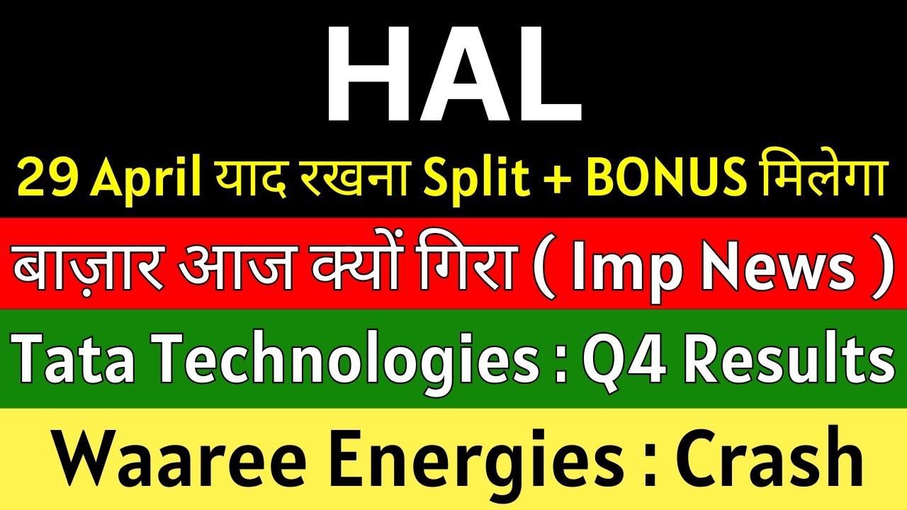 HAL, Waaree Energies, Tata Technologies, and Bajaj Finance Updates