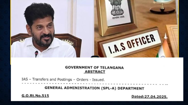 IAS – Transfers and Postings – Orders – Issued. GENERAL ADMINISTRATION (SPL.A) DEPARTMENT G.O.Rt.No.515 Dated: 27.04.2025. O R D E R: The following transfers and postings of IAS Officers and FAC arrangements are ordered, in the exigency of administration:- Dr. Shashank Goel, IAS(1990), Director General, Dr.MCR HRD Institute is transferred and posted as Vice Chairman, Centre for Good Governance. Dr. Shashank Goel, IAS(1990), is also placed in FAC of the post of Director General, EPTRI duly relieving Sri Ahmad Nadeem, IAS(1997) from FAC of the said post. Sri Jayesh Ranjan, IAS(1992), Special Chief Secretary to Government, ITE&C and Sports Department is transferred and posted as Special Chief Secretary to Government & CEO, Industry & Investment Cell in CMO and Smart Proactive Efficient Delivery (SPEED). Sri Jayesh Ranjan, IAS(1992), is also placed in FAC of the post of Spl. Chief Secretary to Government, YAT&C Department and Director, Archaeology vice Smt. Smita Sabharwal, IAS(2001), transferred. Sri Sanjay Kumar, IAS (1995), Special Chief Secretary to Government, LET&F Department is transferred and posted as Special Chief Secretary to Government, Industries & Commerce and ITE&C and Sports Department vice Sri Jayesh Ranjan, IAS(1992), transferred. Sri M.Dana Kishore, IAS(1996), Prl. Secretary to Government, MA & UD Department is transferred and posted as Prl. Secretary to Government, LET&F Department vice Sri Sanjay Kumar, IAS(1995), transferred. Sri M.Dana Kishore, IAS(1996) is also placed in FAC of the posts of Commissioner, Labour, Director, Insurance Medical Services and Director, Employment & Training. Sri M.Dana Kishore, IAS(1996) shall continue in FAC of the post of Prl. Secretary to Government. On transfer, Smt. Smita Sabharwal, IAS(2001) is posted as Member Secretary, TG Finance Commission. Dr. T.K.Sreedevi, IAS(2004), Commissioner & Director of Municipal Administration is transferred and posted as Secretary to Government, Municipal Administration Department (outside HMDA). Dr. T.K.Sreedevi, IAS(2004), is also placed in FAC of the post of Commissioner & Director of Municipal Administration, M.A.Department (for Municipalities & Corporations outside ORR limits). p.t.o. -2- Sri Ilambarithi K., IAS(2005), Commissioner, GHMC is transferred and posted as Secretary to Government, Metropolitan Area & Urban Development Department (HMDA limits). Sri R.V.Karnan, IAS(2012), Director, Health & Family Welfare is transferred and posted as Commissioner, GHMC vice Sri Ilambarithi K., IAS(2005) transferred. Sri K.Shashanka, IAS(2013), Commissioner, State Flagship Projects is transferred and posted as Commissioner, Future City Development Authority (FCDA). Sri K.Shashanka, IAS(2013) shall continue in FAC of the post of Director, Mines & Geology. Sri S.Harish, IAS(2015), Spl. Commissioner, I&PR & E.O. Spl. Secretary, GA(I&PR) Department is transferred and posted as CMD, GENCO duly relieving Sri Sandeep Kumar Sultania, IAS(1998) from FAC of the said post. Sri S.Harish, IAS(2015), is also placed in FAC of the post of Spl. Commissioner, I&PR & E.O. Spl. Secretary, GA(I&PR) Department. Sri S.Harish, IAS(2015), shall continue in FAC of the post of Joint Secretary to Government (DM), REVENUE Department. Smt. K.Nikhila, IAS(2015), CEO, TGIRD is placed in FAC of the post of Secretary & CEO, Telangana Human Rights Commission. Smt. S.Sangeetha Satyanarayana, IAS(2015), Joint Secretary to CM is transferred and posted as Director, Health & Family Welfare vice Sri R.V.Karnan, IAS(2012) transferred. Smt. S.Sangeetha Satyanarayana, IAS(2015) is also placed in FAC of the post of CEO, Arogyasri Health Care Trust duly relieving Sri R.V.Karnan, IAS(2012) from FAC of the said post. Sri S.Venkata Rao, IAS(2015), Director, Protocol and Joint Secretary to Government (Protocol), GAD is transferred and posted as Director, Endowments. Sri S.Venkata Rao, IAS(2015), is also placed in FAC of the post of Executive Officer, Yadagirigutta Temple. Smt. P.Katyayani Devi, IAS(2017), Joint Managing Director, State Finance Corporation is transferred and posted as Addl. CEO, SERP. Sri E.V.Narsimha Reddy, IAS(2017), Director, School Education is transferred and posted as Addl. CEO, Industry & Investment Cell & SPEED. Sri E.V.Narsimha Reddy, IAS(2017) is also placed in FAC of the post of Managing Director, Musi River Development Ltd.(MRDCL) duly relieving Sri M.Dana Kishore, IAS(1996) from FAC of the said post. Sri Bhorkhade Hemant Sahadeorao, IAS(2018), Managing Director, Telangana Medical Services Infrastructure Development Corporation (TGMSIDC) is transferred and posted as Zonal Commissioner, GHMC. Sri G.Phaneendra Reddy, IAS(2018), Chief Rationing Officer, Hyderabad is transferred and posted as Managing Director, Telangana Medical Services Infrastructure Development Corporation (TGMSIDC) vice Sri Bhorkhade Hemant Sahadeorao, IAS(2018) transferred. cont.p.3 -3- Sri P.Kadhiravan, IAS(2020), Additional Collector (Local Bodies), Hyderabad is transferred and posted as Joint Commissioner, PR & RD. Sri K.Vidya Sagar (Non-Cadre), OSD to Chief Secretary is transferred and posted as Additional Collector (Local Bodies), Hyderabad vice Sri P.Kadhiravan, IAS(2020), transferred. Sri K.Vidya Sagar (Non-Cadre), is also placed in FAC of the post of Chief Rationing Officer, Hyderabad vice Sri G.Phaneendra Reddy, IAS(2018) transferred. On transfer, Sri R.Upendra Reddy (Non-Cadre), is posted as Secretary, HMDA. (BY ORDER AND IN THE NAME OF THE GOVERNOR OF TELANGANA) SANTHI KUMARI CHIEF SECRETARY TO GOVERNMENT To The Officers Concerned. All the Special Chief Secretaries / Principal Secretaries / Secretaries to Govt. The Pay and Accounts Officer, Telangana, Hyderabad. Copy to: All the Departments of Secretariat. All the Heads of Departments. The Chief Electoral Officer, Telangana. All the Collectors and District Magistrates in the State. The Secretary to GOI, DOP&T, North Block, New Delhi. The Research Officer, Career Management Division, DOPT, New Delhi. The Resident Commissioner, Telangana Bhavan, New Delhi-110 001. The Prl. Secretary to Governor, Raj Bhavan, Hyderabad. The Accountant General (A&E), Telangana, Hyderabad. The Prl.Secy./Secys. to Chief Minister. The PS to Chief Secretary / Secretary (Poll.), GAD The Commissioner of Printing, Stationery & Stores Purchase, Hyderabad. The Commissioner, TG IAS Officers’ Institute, Dr.MCR HRD, Begumpet, Hyd. The Commissioner of I&PR., Samachar Bhavan, AC Guards, Hyderabad.