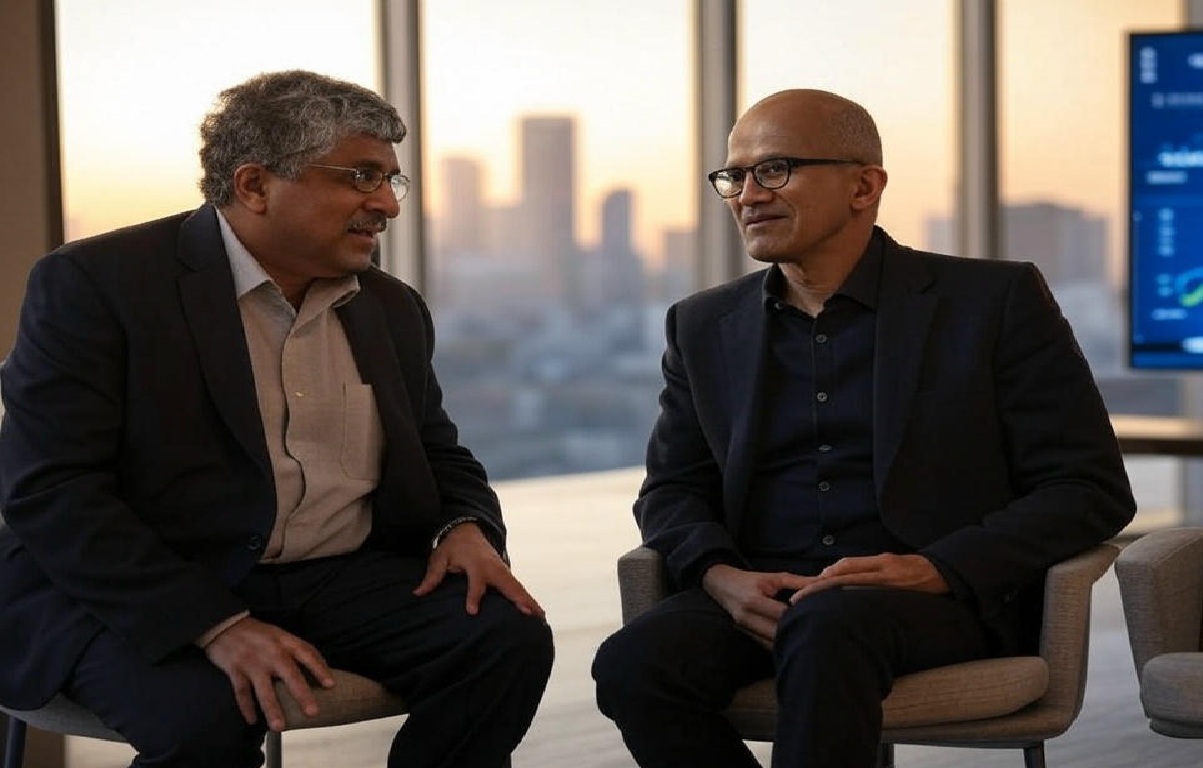 Satya Nadella & Nandan Nilekani on AI and the Future of Work