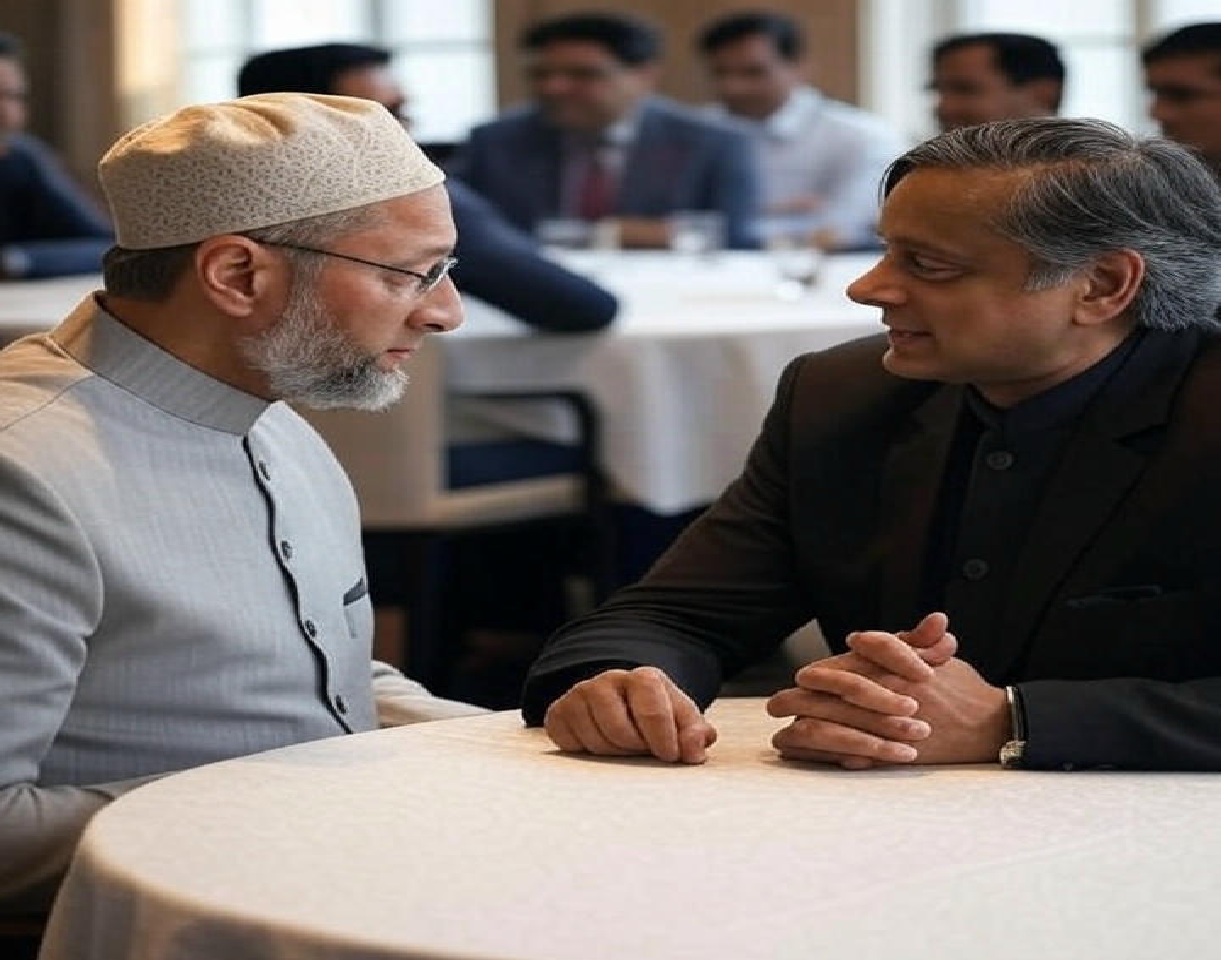 Asaduddin Owaisi and Shashi Tharoor in All Party Delegation Why Is Congress Upset