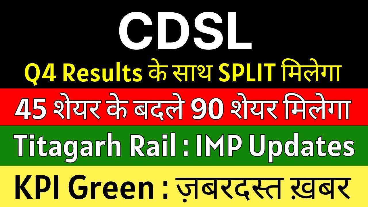 CDSL, KPI Green Energy, Titagarh Rail Systems, and Paras Defence Stock Opportunities