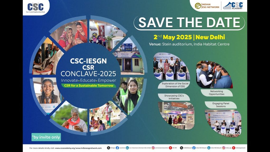 Empowering Rural India: CSC CSR Conclave 2025 Drives Tech-Led Transformation In an era where technology shapes progress, the CSC CSR Conclave 2025 stands as a beacon of hope for rural India, championing digital inclusion, skill development, and sustainable growth. Held under the aegis of the CSC Academy and the Indian ESG Network, this landmark event united leaders from government, corporate, and development sectors to harness Corporate Social Responsibility (CSR) for transformative rural empowerment. By leveraging Common Services Centres (CSCs), the conclave showcased how technology bridges the urban-rural divide, fostering inclusive growth and aligning with India’s vision of a digitally empowered nation. This article delves into the key highlights of the CSC CSR Conclave 2025, exploring how CSR initiatives drive rural transformation through digital literacy, vocational training, women’s empowerment, healthcare, and environmental sustainability. With a focus on actionable insights, we uncover the strategies that position CSCs as catalysts for change and outline the collaborative efforts shaping a sustainable future for rural India. The Vision of CSC CSR Conclave 2025: Technology as a Catalyst for Rural Empowerment The CSC CSR Conclave 2025, inaugurated by Shri Atul Kumar Tiwari, Secretary of the Ministry of Skill Development and Entrepreneurship (MSDE), marked a pivotal moment in India’s journey toward inclusive development. Shri Tiwari emphasized the transformative potential of CSCs, stating, “Common Services Centres embody a revolutionary approach to bridging the urban-rural divide through technology.” His words underscored the conclave’s core mission: to leverage CSR for sustainable rural progress. CSCs, operated by Village Level Entrepreneurs (VLEs), serve as digital access points that deliver essential services, from e-governance to education, to remote communities. By aligning with national initiatives like the PM Vishwakarma Yojana, CSCs empower rural populations with skills and opportunities, strengthening India’s social and economic fabric. The conclave highlighted CSC Academy’s role in advancing these efforts, particularly through vocational training and digital empowerment programs tailored for underserved communities. Why CSR Matters for Rural India’s Transformation Corporate Social Responsibility has evolved beyond compliance, emerging as a strategic tool for inclusive progress. At the CSC CSR Conclave 2025, Shri Sanjay Kumar Rakesh, Chairman and Secretary of CSC Academy, articulated this shift, stating, “CSR is a powerful driver of scalable, measurable impact for rural communities.” By focusing on education, skilling, and digital inclusion, CSC Academy’s CSR initiatives address critical gaps in rural infrastructure and opportunities. The Role of CSR in Bridging the Urban-Rural Divide CSR initiatives play a crucial role in narrowing the urban-rural gap by funding projects that enhance access to technology, education, and healthcare. Through partnerships with corporations, CSCs deliver services like financial literacy programs, telemedicine, and vocational training to remote areas. These efforts empower rural citizens to participate in India’s digital economy, fostering self-reliance and economic growth. Aligning CSR with National Development Goals The conclave emphasized the alignment of CSR programs with India’s national priorities, such as Skill India and Digital India. By supporting initiatives like the PM Vishwakarma Yojana, which focuses on upskilling traditional artisans, CSCs contribute to the government’s vision of a self-reliant India. This synergy between CSR and policy ensures sustainable, long-term impact for rural communities. CSC Academy: Pioneering Digital Inclusion and Skilling At the heart of the CSC ecosystem lies CSC Academy, a trailblazer in digital literacy and skill development. By training Village Level Entrepreneurs and rural citizens, the academy transforms CSCs into hubs of opportunity, enabling communities to access government services, education, and employment prospects. Empowering Village Level Entrepreneurs (VLEs) VLEs are the backbone of CSCs, acting as local change-makers who deliver digital services to their communities. The conclave showcased how CSC Academy equips VLEs with the skills to operate CSCs effectively, from managing e-governance portals to promoting financial inclusion. This empowerment model not only creates jobs but also fosters entrepreneurship in rural areas. Skilling for the Future: AI, Cybersecurity, and Healthcare Dr. Biswajit Saha, Director (Training & Skill Education) at CBSE, highlighted CSC Academy’s focus on preparing rural youth for emerging industries. Programs in Artificial Intelligence (AI), cybersecurity, and healthcare equip learners with in-demand skills, ensuring they remain competitive in a rapidly evolving job market. By prioritizing future-ready education, CSC Academy bridges the skills gap and drives employability. Key Themes of CSC CSR Conclave 2025 The conclave featured a series of expert-led discussions that explored the intersection of CSR, technology, and community development. These sessions provided actionable insights into how stakeholders can collaborate to address rural challenges and create lasting impact. Education, Skilling, and Employability Chaired by Shri Sunil Dahiya of the Wadhwani Foundation, the Education, Skilling, and Employability panel featured thought leaders like Shri Raj Kumar Srivastava (IFS, Karnataka) and Shri Pallav Tiwari (UNICEF). The panel emphasized the need for scalable skilling programs that align with industry demands. Initiatives like UNICEF’s “Passport to Earning” were highlighted as models for empowering youth with digital and vocational skills. Women and Child Healthcare Dr. Vashima Subha of Ernst & Young led the Women and Child Healthcare panel, which included experts like Shri Punit Desai (Welcome Cure) and Dr. Yogesh Patil (Biosense). The discussion underscored the role of CSCs in delivering telemedicine and health awareness programs to rural women and children, improving access to quality healthcare in underserved areas. Digital Literacy and Financial Inclusion Ms. Parnal Vats, Manager of Government Engagement at VISA, shared insights on the “Digital Village” program, which promotes digital literacy and cashless transactions in rural communities. By equipping villagers with the tools to navigate digital platforms, CSCs foster financial independence and inclusion, aligning with India’s vision of a cashless economy. Environmental Sustainability The conclave also addressed the critical role of CSR in promoting environmental sustainability. Discussions focused on initiatives like renewable energy adoption and waste management in rural areas, highlighting how CSCs can drive eco-friendly practices through community engagement and education. Notable Initiatives Showcased at the Conclave The CSC CSR Conclave 2025 spotlighted several innovative programs that demonstrate the power of CSR in rural transformation. Passport to Earning by UNICEF Shri Abhishek Gupta, Programme Specialist at UNICEF, presented the “Passport to Earning” initiative, which provides digital and vocational training to young people. By partnering with CSCs, the program reaches remote areas, empowering youth with skills for employment and entrepreneurship. Digital Village by VISA VISA’s “Digital Village” initiative, discussed by Ms. Parnal Vats, transforms rural communities into digitally enabled hubs. By promoting digital payments and financial literacy, the program enhances economic opportunities and reduces reliance on cash-based transactions. CSC Olympiad Shri Rajiv Malik, CEO of Graposs Connect, introduced the CSC Olympiad, an initiative that fosters academic excellence among rural students. By leveraging CSC infrastructure, the program provides access to educational resources and competitive platforms, leveling the playing field for rural youth. The Power of Public-Private Partnerships The conclave underscored the importance of collaboration between government, corporations, and civil society in driving rural transformation. Public-private partnerships (PPPs) enable CSCs to scale their impact, combining resources and expertise to address complex challenges. Government Support for CSC Initiatives The government’s support, exemplified by initiatives like the PM Vishwakarma Yojana, provides a robust framework for CSC programs. By aligning with national policies, CSCs amplify their reach and effectiveness, ensuring that CSR efforts deliver measurable outcomes. Corporate Engagement in CSR Corporations like Kyndryl and VISA play a pivotal role in funding and implementing CSC programs. Ms. Geetanjali Gaur, CSR Manager at Kyndryl, highlighted how corporate investments in digital infrastructure and skilling create ripple effects, empowering entire communities. Challenges and Opportunities in Rural Transformation While the CSC CSR Conclave 2025 showcased remarkable progress, it also acknowledged the challenges in achieving rural empowerment. Limited internet connectivity, low digital literacy, and resource constraints remain hurdles. However, these challenges present opportunities for innovation and collaboration. Overcoming Connectivity Barriers Expanding internet access in rural areas is critical to the success of CSCs. The conclave discussed initiatives like BharatNet, which aims to provide high-speed broadband to villages, enabling CSCs to deliver services seamlessly. Enhancing Digital Literacy To maximize the impact of CSCs, rural populations must be equipped with digital skills. CSC Academy’s training programs address this need, offering courses in basic computing, online banking, and e-commerce to empower users. Scaling CSR Investments The conclave called for increased CSR investments to scale CSC initiatives. By prioritizing high-impact areas like education and healthcare, corporations can drive sustainable change and enhance their social impact. The Future of Rural Empowerment: A Collaborative Roadmap The CSC CSR Conclave 2025 concluded with a renewed commitment to rural transformation through technology and CSR. CSC Academy reaffirmed its mission to empower communities through digital inclusion, skill-based education, and strategic partnerships. Scaling CSC Infrastructure To reach more villages, CSC Academy plans to expand its network of CSCs, ensuring that even the most remote areas benefit from digital services. This expansion will require continued support from government and corporate partners. Innovating for Impact The conclave highlighted the need for innovative solutions, such as AI-driven training modules and mobile-based healthcare platforms, to address rural challenges. By embracing cutting-edge technologies, CSCs can enhance their effectiveness and reach. Fostering Inclusive Growth At its core, the CSC mission is about inclusivity. By prioritizing marginalized groups, such as women, youth, and artisans, CSCs ensure that no one is left behind in India’s digital revolution. Conclusion: A Blueprint for Sustainable Rural Progress The CSC CSR Conclave 2025 set a bold agenda for rural empowerment, demonstrating how technology and CSR can transform lives. By leveraging Common Services Centres, India is bridging the urban-rural divide, fostering digital inclusion, and creating opportunities for millions. The event’s success lies in its ability to unite diverse stakeholders—government, corporations, and communities—in a shared vision of inclusive growth. As India marches toward its goal of becoming a global economic powerhouse, the lessons from the CSC CSR Conclave 2025 serve as a blueprint for sustainable progress. Through continued collaboration, innovation, and commitment, CSCs will remain at the forefront of rural transformation, empowering Bharat to thrive in the digital age.