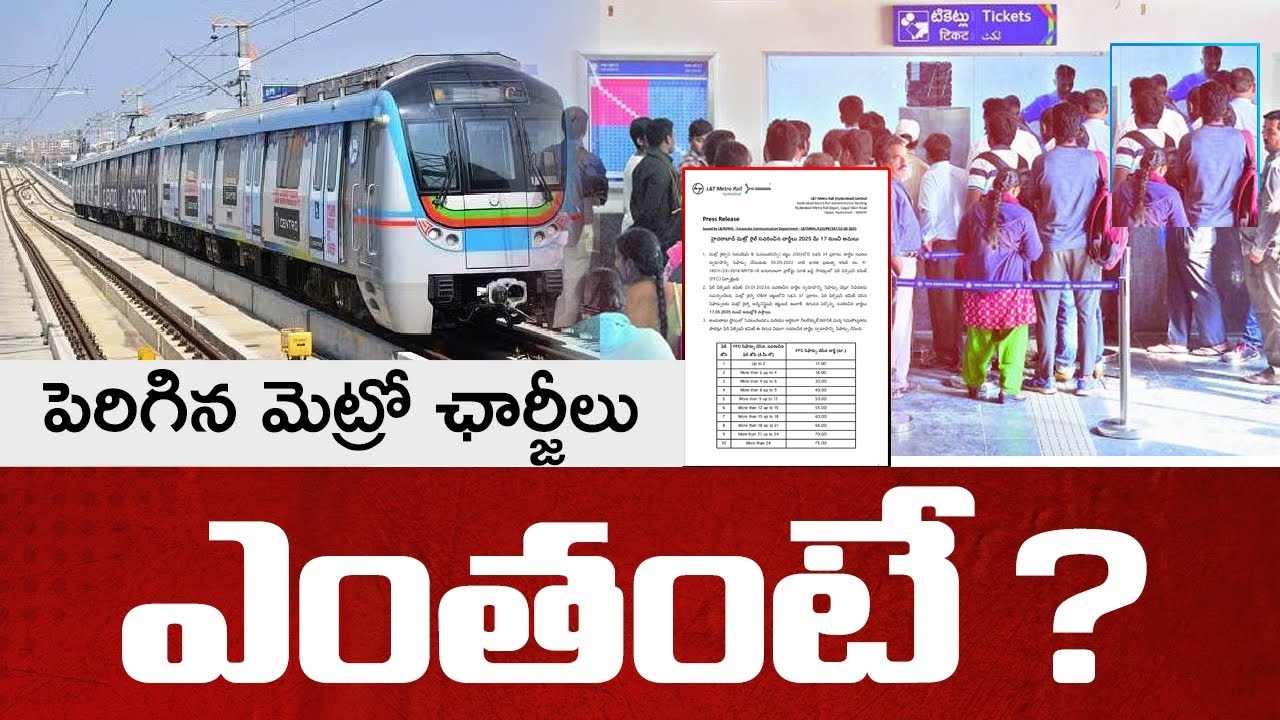 Hyderabad Metro Charges List, New Ticket Prices, Metro Lines and Key Stations