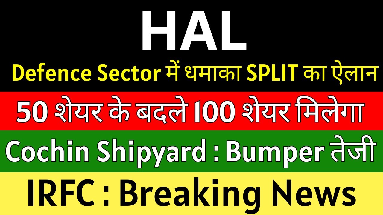 IRFC, HAL, and Cochin Shipyard: Latest Stock Market Updates and Insights for 2025