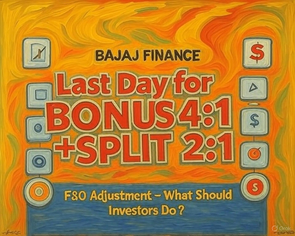 Bajaj Finance Bonus 4:1 and Stock Split 2:1 Key Dates in June 2025