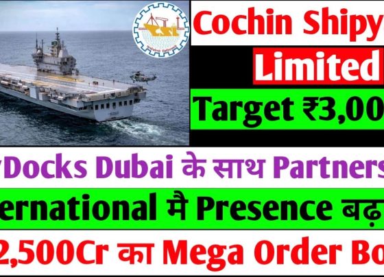 Cochin Shipyard: Latest News, Share Analysis, and Future Growth Prospects Cochin Shipyard Limited (CSL) has emerged as a pivotal player in India’s maritime and defense sectors, capturing significant attention in the stock market due to its robust performance and strategic developments. With a recent surge in its stock price and a strong order book, CSL is poised for substantial growth. This article delves into the latest updates on Cochin Shipyard, its share performance, technical analysis, and the factors driving its success, while also exploring its partnership with Drydocks World and its potential to reach the 3000 price level. Cochin Shipyard’s Recent Stock Market Performance Cochin Shipyard’s stock has exhibited remarkable momentum, delivering impressive returns to investors. In the last trading session, the stock surged by approximately 1%, briefly touching the 2500 benchmark before witnessing profit booking. Over the past five days, CSL’s stock has soared by 23%, and over the last month, it has delivered an astounding 63% return, underscoring its strong market appeal. Unlike other defense-related stocks such as Bharat Dynamics Limited (BDL), Mazagon Dock Shipbuilders, and Shipping Corporation of India, which experienced significant profit booking, Cochin Shipyard maintained its upward trajectory. This resilience has sparked curiosity among investors about the catalysts behind CSL’s performance and its potential for future growth. Key Financial Metrics Cochin Shipyard boasts a market capitalization of approximately ₹63,000 crore, reflecting its significant presence in the market. The stock’s current price stands at ₹2392, with a 52-week high of nearly ₹3000 and a 52-week low of ₹1180. The company’s face value is ₹5, following a 1:1 stock split announced a year ago, which reduced the face value from ₹10 to ₹5. The price-to-earnings (P/E) ratio for CSL is 74, notably higher than the industry average of 57, indicating that the stock is currently trading at a premium. The company maintains a debt of ₹500 crore, balanced by reserves of an equivalent amount, and has no pledged shares. Additionally, CSL completed an Offer for Sale (OFS), reducing the promoter’s holding from 72% to approximately 68%, while foreign institutional investors (FIIs) increased their stake from 2-2.5% to 7%, and public shareholding rose from 20% to 22.5%. Strategic Partnership with Drydocks World A significant driver of Cochin Shipyard’s recent stock surge is its strategic collaboration with Drydocks World, a leading Dubai-based provider of marine and offshore services. This partnership, formalized through a Memorandum of Understanding (MoU) signed in Mumbai, aims to enhance India’s ship repair and offshore fabrication capabilities. The collaboration aligns with India’s Maritime Vision 2030 and 2047, focusing on integrating best practices and expanding capacity. Objectives of the Partnership The partnership targets the ship repair segment, a critical area for both domestic and international markets. By leveraging Drydocks World’s expertise in ship repair, maintenance, and offshore fabrication, Cochin Shipyard aims to strengthen its position in the global maritime industry. The joint venture will initially focus on CSL’s ship repair facility in Kochi, with plans to expand further. This initiative is expected to create a world-class ship repair ecosystem, catering to both international fleets and offshore fabrication needs. It also aims to bolster marine engineering training, positioning India as a global maritime hub. The collaboration is a strategic move to capture the growing demand for ship repair and maintenance services, which are less capital-intensive than building new defense vessels but offer steady revenue streams. Drydocks World: A Global Leader Drydocks World, headquartered in Dubai, is a well-established player in the maritime industry, offering a wide range of services, including ship repair, maintenance, upgrades, drilling rigs, conversions, refurbishments, offshore fabrication, and renewable energy solutions. With a robust global network and extensive experience, Drydocks World brings significant expertise to the partnership, enhancing Cochin Shipyard’s capabilities and international presence. Cochin Shipyard’s Order Book and Operational Capabilities Cochin Shipyard’s order book, valued at ₹22,500 crore, underscores its strong market position. This substantial order pipeline reflects the company’s ability to secure high-value contracts, particularly in the defense and commercial maritime sectors. The company’s operational capabilities are spread across five ship repair facilities located in Kochi, Mumbai, Kolkata, Andaman and Nicobar, and an International Ship Repair Facility (ISRF) at Kochi Port premises. Expansion Plans Cochin Shipyard is actively working to expand its ship repair facilities, with the potential to increase from five to six, seven, or even ten facilities in the future. This expansion is expected to enhance CSL’s capacity to handle both domestic and international repair contracts, further strengthening its revenue streams. The company’s focus on ship repair aligns with the growing global demand for maintenance and refurbishment services, which are less dependent on large-scale defense contracts compared to shipbuilding. Technical Analysis of Cochin Shipyard’s Stock From a technical perspective, Cochin Shipyard’s stock has shown significant resilience and potential for further growth. The daily chart reveals a strong rally following the recent election period, with the stock forming multiple support levels, including double-bottom patterns, indicating a robust recovery. The 2500 level has emerged as a critical hurdle, with the stock touching this benchmark in the last trading session before experiencing profit booking. Potential for Reaching 3000 For Cochin Shipyard to sustainably breach the 2500 level and target the 3000 mark, several factors must align. A sustained breakout above 2500, supported by positive developments such as new orders or strategic partnerships, could drive the stock toward 2800 and eventually 3000. However, without significant positive catalysts, the stock may face profit booking at these levels, as observed in the past. The formation of a cup-and-handle pattern on the chart suggests potential for a breakout, but the stock may require time to consolidate before achieving sustained growth above 3000. Investors should monitor for positive developments, such as new order announcements or further progress in the Drydocks World partnership, to gauge the stock’s momentum. Valuation Concerns While Cochin Shipyard’s growth prospects are promising, its high P/E ratio indicates that the stock is currently overvalued compared to industry peers. Investors should exercise caution, particularly during periods of market volatility. A correction to around the 2000 level could present a more attractive entry point for long-term investors, allowing them to capitalize on the stock’s growth potential at a more reasonable valuation. Factors Driving Cochin Shipyard’s Growth Several factors contribute to Cochin Shipyard’s strong performance and growth outlook: 1. Robust Order Book With a ₹22,500 crore order book, Cochin Shipyard is well-positioned to deliver consistent revenue growth. The company’s ability to secure high-value contracts in the defense and commercial maritime sectors underscores its competitive edge. 2. Strategic Partnerships The collaboration with Drydocks World enhances Cochin Shipyard’s capabilities in the ship repair segment, opening doors to international markets and strengthening its global presence. This partnership is a critical step toward achieving India’s maritime vision and establishing CSL as a global leader. 3. Government Support Cochin Shipyard benefits from strong government backing, particularly through initiatives like Maritime Vision 2030 and 2047. These policies aim to strengthen India’s maritime infrastructure, providing CSL with opportunities to secure defense and commercial contracts. 4. Expansion of Ship Repair Facilities The company’s focus on expanding its ship repair facilities positions it to capture a larger share of the growing global demand for maintenance and refurbishment services. This segment offers stable revenue streams compared to the capital-intensive shipbuilding business. 5. Bullish Market Sentiment Recent market trends, including a 50-basis-point rate cut by the Reserve Bank of India (RBI), signal the potential for a broader bull rally. In such an environment, even fundamentally strong companies like Cochin Shipyard are likely to experience significant momentum, driving stock prices higher. Risks and Considerations for Investors While Cochin Shipyard presents compelling growth opportunities, investors should be mindful of potential risks: 1. High Valuation The stock’s P/E ratio of 74, compared to the industry average of 57, suggests that it is trading at a premium. A market correction or lack of sustained positive developments could lead to profit booking and price volatility. 2. Dependence on Order Flow Cochin Shipyard’s performance is closely tied to its ability to secure new orders, particularly in the defense sector. Delays or cancellations in high-value contracts could impact revenue and profitability. 3. Competition The maritime and defense sectors are highly competitive, with players like Mazagon Dock Shipbuilders and Bharat Dynamics Limited vying for market share. Cochin Shipyard must continue to innovate and secure strategic partnerships to maintain its edge. 4. Profit Booking As observed in the last trading session, profit booking at key levels like 2500 can lead to short-term price corrections. Investors should be prepared for volatility and consider staggered investments to mitigate risks. Investment Strategy for Cochin Shipyard For investors considering Cochin Shipyard, a strategic approach is essential to maximize returns while managing risks: 1. Avoid FOMO Buying Given the stock’s high valuation, investors should avoid buying at peak levels driven by Fear of Missing Out (FOMO). Waiting for a correction to around the 2000 level could provide a more attractive entry point. 2. Staggered Investments To mitigate the risk of volatility, consider entering the stock in phases. For instance, allocate 50% of the intended investment at current levels and add the remaining quantity during a correction to lower levels. 3. Long-Term Perspective Cochin Shipyard’s strong order book, strategic partnerships, and government support make it a compelling long-term investment. Investors with a horizon of 3-5 years are likely to benefit from the company’s growth in the maritime and defense sectors. 4. Monitor Key Levels Keep an eye on technical levels such as 2500 and 2800. A sustained breakout above 2500, supported by positive developments, could signal a move toward 3000. Conversely, failure to break these levels may lead to profit booking and a retest of lower support levels. 5. Consult a Financial Advisor Before making any investment decisions, consult a financial advisor to ensure that Cochin Shipyard aligns with your risk profile and investment goals. Future Outlook for Cochin Shipyard Cochin Shipyard is well-positioned to capitalize on the growing demand for maritime and defense services in India and globally. The company’s strategic partnership with Drydocks World, robust order book, and focus on expanding ship repair facilities provide a strong foundation for future growth. Additionally, government initiatives like Maritime Vision 2030 and 2047 align with CSL’s objectives, creating opportunities for new contracts and international expansion. The stock’s technical chart indicates potential for a breakout above 2500, with the 3000 level as a key target. However, investors should remain cautious of valuation risks and monitor for positive developments, such as new order announcements or progress in the Drydocks World partnership, to confirm sustained momentum. Conclusion Cochin Shipyard Limited stands out as a dynamic player in India’s maritime and defense sectors, driven by a strong order book, strategic partnerships, and government support. The company’s recent stock performance, coupled with its collaboration with Drydocks World, positions it for significant growth in the ship repair and offshore fabrication segments. While valuation concerns and market volatility warrant caution, Cochin Shipyard’s long-term prospects remain promising. Investors should adopt a disciplined approach, avoiding FOMO-driven buying and focusing on strategic entry points during corrections. By monitoring key technical levels and staying informed about new developments, investors can capitalize on Cochin Shipyard’s growth potential while managing risks effectively. For the latest updates on Cochin Shipyard and other stock market insights, consider joining relevant financial communities or consulting with a financial advisor to make informed investment decisions.