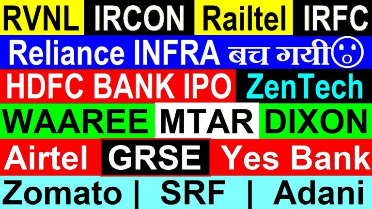 RVNL, IRCON, RailTel, Dixon, Waaree, GRSE, Yes Bank, Zomato, Adani, Reliance Infra, Zen Tech, and HDB Financial IPO The Indian stock market is buzzing with opportunities as 2025 unfolds, driven by robust economic growth, government initiatives, and sector-specific tailwinds. This comprehensive guide dives into 12 stocks—RVNL, IRCON, RailTel, Dixon, Waaree, GRSE, Yes Bank, Zomato, Adani, Reliance Infra, Zen Tech, and HDB Financial IPO—that are generating significant investor interest. By analyzing their recent developments, market positioning, and growth potential, this article equips you with actionable insights to make informed investment decisions. Whether you're a seasoned investor or a beginner, these stocks represent diverse sectors poised for growth in the coming years. Why These Stocks Are Making Waves in 2025 The Indian stock market is a dynamic ecosystem, with sectors like infrastructure, technology, renewable energy, and banking driving the narrative. The 12 stocks highlighted here have captured attention due to their strong fundamentals, recent developments, and alignment with macroeconomic trends. From railway giants like RVNL to renewable energy leaders like Waaree, each company offers unique growth prospects. Let’s explore each stock in detail, uncovering their potential and why they’re worth watching. 1. Bharti Airtel: A Telecom Titan on the Rise Why Airtel Stands Out Bharti Airtel continues to dominate India’s telecom sector, bolstered by positive commentary from global financial institutions like Jefferies. The company’s strong market position, expanding 5G infrastructure, and consistent revenue growth make it a compelling investment. Airtel’s ability to capture market share in a competitive landscape, coupled with its focus on digital services, positions it for sustained growth. Key Growth Drivers 5G Rollout: Airtel’s aggressive 5G expansion enhances its competitive edge. Diversified Revenue Streams: From broadband to digital payments, Airtel’s ecosystem is expanding. Strong Financials: With a market cap exceeding ₹9 lakh crore, Airtel’s balance sheet reflects stability. Investors are optimistic about Airtel’s ability to capitalize on India’s digital transformation, making it a stock to watch in 2025. 2. SRF: A Chemical and Packaging Powerhouse Breaking Out of Consolidation SRF, a veteran in the chemical and packaging industry since 1970, has emerged from a prolonged consolidation phase. With a market cap nearing ₹90,000 crore, SRF’s diversified portfolio spans technical textiles, chemicals, packaging films, aluminum foils, and polymers. The company’s recent breakout above key resistance levels signals strong bullish momentum. Why SRF Shines Historical Performance: SRF has grown from a ₹5,000 crore market cap to a behemoth, rewarding long-term investors. Bonus and Split History: The company’s past bonus and stock split (1:4) have made it more accessible to retail investors. Sector Leadership: SRF’s dominance in niche segments like technical textiles and specialty chemicals drives its growth. SRF’s ability to innovate and scale positions it as a top pick for investors seeking exposure to India’s industrial growth. 3. Zomato: Redefining Food Delivery and Quick Commerce From Zomato to Eternal: A Brand Evolution Zomato, now rebranded as “Eternal” to reflect its diversified operations, is a leader in India’s food delivery and quick commerce sectors. Morgan Stanley’s bullish report highlights Zomato’s superior cost structure and healthy unit economics, setting it apart from competitors like Swiggy. What Makes Zomato a Leader? Market Dominance: Zomato leads in food delivery and quick commerce through its Blinkit platform. Financial Health: A robust balance sheet and favorable risk-to-reward ratio make it attractive to investors. Innovation: Expanding beyond food delivery into logistics and hyperlocal services fuels its growth. Zomato’s ability to adapt and innovate ensures it remains a top contender in India’s fast-growing digital economy. 4. Adani Group: Navigating Challenges with Strategic Moves Bouncing Back from Hindenburg The Adani Group has faced scrutiny, notably from the Hindenburg report, but is staging a comeback with strategic initiatives. The group’s entry into ground handling and a $50 million fundraise from international banks signal resilience and ambition. Key Developments Ground Handling Venture: Adani is exploring alternatives after a ban on Turkey’s Celebi, eyeing the lucrative ground handling business. International Funding: Raising $50 million from global banks boosts its credibility. Legal Clarity: The group has denied allegations related to Iran and LPG, mitigating risks. Adani’s diversified portfolio and ability to secure international funding make it a stock to monitor closely. 5. MTAR Technologies: A Play on Aerospace and Defense Tapping High-Growth Sectors MTAR Technologies operates in high-growth areas like civilian nuclear, aerospace, defense, and clean energy. Despite a dip in promoter shareholding from 47% to 31-32%, domestic institutional investors (DIIs) continue to show confidence by increasing their stakes. Why MTAR Stands Out Niche Expertise: MTAR’s focus on ball screws, roller screws, and clean energy solutions positions it in high-demand sectors. Institutional Backing: Rising DII ownership reflects long-term confidence. Growth Potential: Government initiatives in defense and aerospace provide tailwinds. MTAR’s specialized offerings make it a compelling choice for investors betting on India’s defense and clean energy sectors. 6. Dixon Technologies: Awaiting Government Approval for Growth Partnering with HKC for Display Manufacturing Dixon Technologies, a leader in electronics manufacturing, is poised for growth pending government approval for its partnership with Chinese firm HKC. This collaboration aims to produce displays for smartphones, capitalizing on India’s massive mobile market. Growth Catalysts Dominant Market Share: Chinese brands hold over 70% of India’s smartphone market, creating opportunities for Dixon. Government Support: India’s push for domestic manufacturing aligns with Dixon’s expansion plans. Strategic Partnerships: Collaboration with HKC could unlock significant revenue streams. Dixon’s focus on electronics manufacturing and government-backed initiatives make it a stock with strong upside potential. 7. Zen Technologies: Riding the Drone Revolution A Leader in Drones and Simulators Zen Technologies is capitalizing on the growing importance of drones and simulators in defense and security. Recent global events, such as Ukraine’s drone attacks on Russia, underscore the strategic importance of this technology. Why Zen Tech Is Promising Defense Contracts: Zen Tech’s expertise in drones and simulators aligns with India’s defense modernization. Global Relevance: Rising demand for drones in military and civilian applications boosts its prospects. Operation Sindhu: India’s use of drones in strategic operations highlights Zen Tech’s relevance. Zen Tech’s focus on cutting-edge technology makes it a standout in the defense sector. 8. Waaree Energies: Powering the Solar Revolution Securing Major Orders Waaree Energies, a leader in solar energy, recently secured a 350 MW solar project, driving a sharp rally in its stock price. The company’s ability to win large-scale orders underscores its dominance in India’s renewable energy sector. Key Strengths Order Book Growth: The ₹350 crore order strengthens Waaree’s revenue pipeline. Government Push: India’s renewable energy targets provide long-term growth opportunities. Market Leadership: Waaree’s expertise in solar panel manufacturing ensures scalability. Waaree’s alignment with India’s clean energy goals makes it a top pick for sustainable investing. 9. HDB Financial Services: A Blockbuster IPO on the Horizon SEBI’s Green Light for IPO HDB Financial Services, a subsidiary of HDFC Bank, has received SEBI approval for a ₹12,000 crore IPO, one of the largest in recent times. This move is expected to draw significant investor interest and boost HDFC Bank’s stock. Why HDB Financial Matters Massive IPO Size: The ₹12,000 crore offering signals strong market confidence. HDFC Bank Backing: As a subsidiary, HDB benefits from HDFC’s robust financial ecosystem. Growth Potential: The NBFC sector’s expansion in India supports HDB’s long-term prospects. The upcoming IPO positions HDB Financial as a key player to watch in the financial services space. 10. Garden Reach Shipbuilders (GRSE): Building India’s Naval Future First Polar Research Vessel GRSE is making headlines with its partnership with Norway to build India’s first polar research vessel. As a leading defense PSU, GRSE benefits from India’s focus on naval modernization and global partnerships. Key Highlights Strategic Partnerships: Collaboration with Norway enhances GRSE’s global footprint. Defense Focus: GRSE, alongside Mazagon Dock and Cochin Shipyard, dominates India’s shipbuilding sector. Government Support: Increased defense spending boosts GRSE’s order book. GRSE’s role in India’s defense ecosystem makes it a stock with strong long-term potential. 11. Yes Bank: Navigating Volatility with Strategic Clarity Clarifying Ownership Rumors Yes Bank recently experienced volatility after Japanese bank SMBC denied rumors of acquiring a controlling stake. However, SMBC confirmed interest in a 20% stake, providing clarity and stabilizing the stock. What Drives Yes Bank? Strategic Investments: A potential 20% stake by SMBC signals confidence in Yes Bank’s turnaround. Retail Banking Strength: Yes Bank’s focus on retail and SME lending supports growth. Market Recovery: Clarity on ownership rumors could restore investor confidence. Yes Bank’s ability to navigate challenges makes it a stock to watch for risk-tolerant investors. 12. Reliance Infrastructure: A Turnaround Story Relief from Insolvency Proceedings Reliance Infrastructure, part of Anil Ambani’s Reliance Group, received a major boost when the NCLAT imposed a stay on insolvency proceedings. This development led to an 11% surge in its stock price, signaling a potential turnaround. Key Developments NCLAT Stay: The stay on insolvency proceedings provides breathing room for recovery. Debt Restructuring: Reliance Infra’s efforts to manage debt enhance its financial stability. Market Sentiment: Positive news flow could drive further upside in the short term. Reliance Infra’s recovery potential makes it a speculative yet intriguing pick for 2025. Railway Stocks: RVNL, IRCON, and RailTel Lead the Charge A Sector on Fire Railway stocks like RVNL, IRCON, and RailTel have delivered stellar performances, driven by India’s massive capital expenditure (capex) push in infrastructure. Recent orders, such as IRCON’s ₹1,000 crore contract and RVNL’s MoUs, highlight the sector’s growth momentum. Why Railway Stocks Shine Government Capex: India’s focus on railway modernization fuels order books. High Trading Volumes: Significant buying activity signals strong investor interest. Long-Term Growth: Infrastructure development ensures sustained demand for railway stocks. RVNL, IRCON, and RailTel are poised to benefit from India’s infrastructure boom, making them must-watch stocks. Investment Strategies for 2025 Diversify Across Sectors The 12 stocks highlighted span telecom, chemicals, food delivery, infrastructure, defense, renewable energy, and banking. Diversifying across these sectors mitigates risk while capturing growth opportunities. Focus on Fundamentals Evaluate each company’s financial health, order book, and market positioning. Stocks like SRF and Zomato boast strong balance sheets, while Waaree and GRSE benefit from government-backed initiatives. Monitor Market Trends Stay updated on macroeconomic trends, such as India’s renewable energy push, defense modernization, and digital transformation. These trends directly impact the performance of stocks like Waaree, Zen Tech, and Zomato. Leverage IPO Opportunities HDB Financial’s ₹12,000 crore IPO presents a unique opportunity for investors to gain exposure to India’s growing NBFC sector. Keep an eye on subscription details and listing performance. Conclusion: Positioning for Success in 2025 The Indian stock market in 2025 offers a wealth of opportunities, with RVNL, IRCON, RailTel, Dixon, Waaree, GRSE, Yes Bank, Zomato, Adani, Reliance Infra, Zen Tech, and HDB Financial leading the charge. Each stock brings unique strengths, from Airtel’s telecom dominance to Waaree’s renewable energy leadership. By understanding their growth drivers and aligning your portfolio with macroeconomic trends, you can position yourself for success in this dynamic market. Stay informed, diversify strategically, and monitor key developments to maximize returns. Whether you’re betting on infrastructure giants like RVNL or innovative leaders like Zomato, these stocks offer a compelling mix of stability and growth potential for 2025.