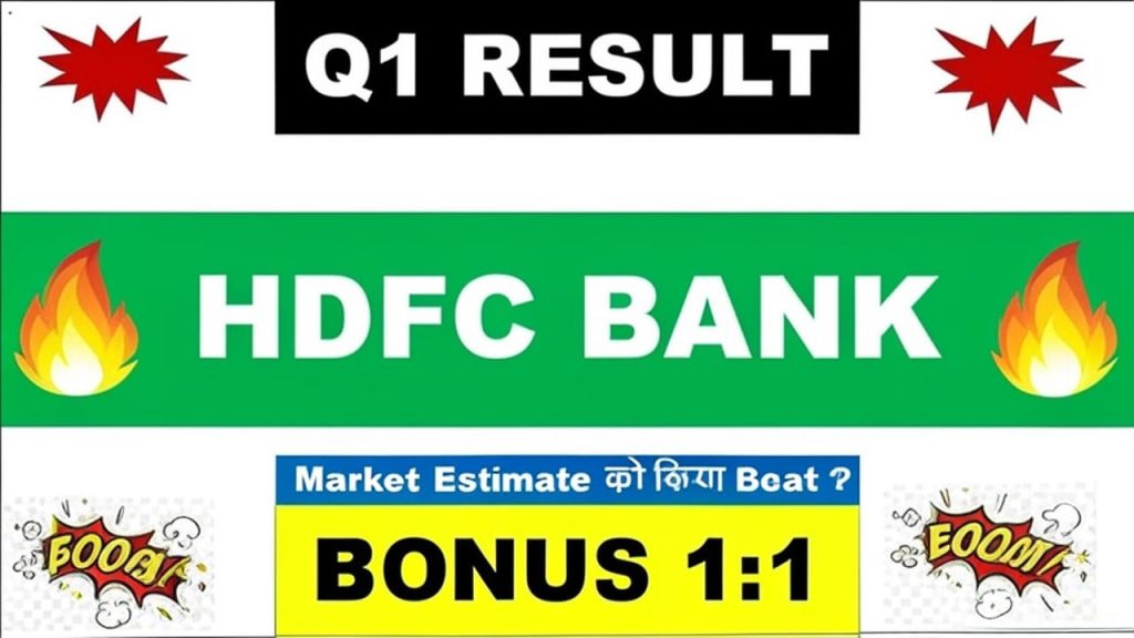 HDFC Bank, a titan in India’s banking sector, unveiled its Q1 FY26 results on July 19, 2025, sparking significant interest among investors and market analysts. The bank reported a standalone net profit of ₹18,155 crore, a 12.2% YoY increase from ₹16,175 crore in Q1 FY25. This performance exceeded market expectations, which had pegged profits at around ₹17,385 crore. Alongside the financial results, the bank’s board approved a special interim dividend of ₹5 per share and a 1:1 bonus share issue, signaling confidence in its financial health and commitment to rewarding shareholders. This comprehensive analysis explores HDFC Bank’s Q1 FY26 financials, including net interest income, profit growth, asset quality, and provisions. We also delve into the significance of the bonus share issuance and dividend declaration, offering insights into what these developments mean for investors and the bank’s strategic direction. Key Financial Highlights of Q1 FY26 HDFC Bank’s Q1 FY26 results reflect a mixed performance, with strong profit growth offset by challenges in net interest margins and rising NPAs. Below, we break down the key financial metrics that shaped the quarter. Total Income Surges to ₹99,200 Crore HDFC Bank reported a total income of ₹99,200 crore in Q1 FY26, a significant 18.5% YoY increase from ₹83,701 crore in Q1 FY25. Compared to the previous quarter (Q4 FY25), which recorded ₹89,487 crore, the bank achieved a 10.8% quarter-on-quarter (QoQ) growth. This robust growth in total income underscores the bank’s ability to expand its revenue streams, driven by strong interest income and gains from the partial stake sale in its subsidiary, HDB Financial Services. Net Interest Income (NII) Grows Modestly Net interest income, a critical measure of a bank’s core lending profitability, rose 5.4% YoY to ₹31,438 crore in Q1 FY26 from ₹29,837 crore in Q1 FY25. However, on a QoQ basis, NII saw a marginal decline of 0.9% from ₹32,065.8 crore in Q4 FY25. This slight dip reflects the pressure on net interest margins (NIMs) due to faster repricing of deposits compared to assets. Analysts had anticipated NII to reach around ₹31,885 crore, making the reported figure slightly below expectations but broadly in line with market forecasts. Net Interest Margin (NIM) Faces Pressure The core net interest margin contracted to 3.35% in Q1 FY26, down from 3.46% in Q4 FY25 and 3.6% in Q1 FY25. This decline stems from the Reserve Bank of India’s (RBI) repo rate cuts in April and June 2025, which impacted the bank’s ability to reprice loans as quickly as deposits. Despite this, HDFC Bank’s management remains optimistic, projecting a recovery in NIMs in FY27 as the credit environment stabilizes. Profit Growth Outpaces Expectations HDFC Bank’s standalone net profit of ₹18,155 crore in Q1 FY26 marked a 12.2% YoY increase, surpassing the market’s average estimate of ₹17,385 crore. On a QoQ basis, profits grew by 3.1% from ₹17,616 crore in Q4 FY25. The strong profit growth was driven by a significant pre-tax gain of ₹9,128 crore from the partial stake sale in HDB Financial Services during its initial public offering (IPO). This gain bolstered the bank’s bottom line, offsetting higher provisions and a slight dip in NII. Consolidated Net Profit Declines On a consolidated basis, however, the bank reported a 1.31% YoY decline in net profit to ₹16,258 crore in Q1 FY26, compared to ₹16,475 crore in Q1 FY25. This divergence between standalone and consolidated figures reflects the varying performance of HDFC Bank’s subsidiaries, particularly HDB Financial Services, which saw its stake reduced to 74.19% post-IPO. Provisions Spike Significantly Provisions and contingencies surged to ₹14,442 crore in Q1 FY26, a 455% YoY increase from ₹2,602 crore in Q1 FY25 and a 352% QoQ jump from ₹3,193 crore in Q4 FY25. This sharp rise includes ₹9,000 crore in floating provisions and ₹1,700 crore in additional contingent provisions. These provisions, not tied to specific risks, act as a countercyclical buffer to strengthen the bank’s balance sheet. The bank’s management emphasized that the credit environment remains benign, and these provisions are a proactive measure to enhance financial resilience. Operating Expenses Rise Moderately Operating expenses for Q1 FY26 increased by 4.9% YoY to ₹17,434 crore from ₹16,621 crore in Q1 FY25. This includes ₹6,158 crore in employee costs and ₹11,276 crore in other expenses. Despite the rise, the bank maintained a cost-to-income ratio of 39.6% (excluding gains from the HDB Financial Services IPO), indicating disciplined expense management. Compared to ₹62,951 crore in Q4 FY25, total expenditure rose marginally to ₹63,467 crore, reflecting controlled cost growth. Asset Quality: A Slight Deterioration HDFC Bank’s asset quality weakened slightly in Q1 FY26, with both gross and net non-performing assets (NPAs) rising compared to the previous year and quarter. Gross NPA Ratio Inches Up The gross non-performing asset (GNPA) ratio stood at 1.40% as of June 30, 2025, up from 1.33% in Q1 FY25 and Q4 FY25. In absolute terms, gross NPAs increased to ₹37,040.8 crore from ₹33,025.69 crore in Q1 FY25, reflecting a 12.1% YoY rise. The bank reported gross NPA additions of ₹6,245 crore in Q1 FY26, compared to ₹5,142 crore in Q4 FY25, indicating a slight uptick in slippages. Net NPA Ratio Also Rises The net NPA ratio increased to 0.47% in Q1 FY26 from 0.39% in Q1 FY25 and 0.43% in Q4 FY25. In absolute terms, net NPAs rose to ₹11,587.5 crore from ₹10,308.5 crore in Q4 FY25. Despite the rise, the bank’s management noted that the credit performance across all segments remains steady, with the increase in NPAs primarily due to seasonality and a low base in the agricultural segment. Capital Adequacy Remains Robust HDFC Bank’s capital adequacy ratio (CAR) improved to 19.88% in Q1 FY26 from 19.33% in Q1 FY25, reflecting a strong capital base. This high CAR provides the bank with ample room to absorb potential shocks and support future growth initiatives. Dividend and Bonus Share Announcements HDFC Bank’s board approved two significant shareholder-friendly moves alongside its Q1 FY26 results: a special interim dividend and a 1:1 bonus share issue. Special Interim Dividend of ₹5 Per Share The bank declared a special interim dividend of ₹5 per equity share, with a record date of July 25, 2025. Eligible shareholders will receive the dividend on August 11, 2025. This move follows the bank’s tradition of rewarding investors, as evidenced by its ₹22 per share dividend for FY25, announced earlier in 2025. The special dividend reflects the bank’s strong liquidity position, bolstered by the ₹10,000 crore gained from the partial stake sale in HDB Financial Services. 1:1 Bonus Share Issue HDFC Bank announced its first-ever bonus share issue in a 1:1 ratio, meaning shareholders will receive one additional equity share for every share held as of the record date, August 27, 2025. This bonus issue aims to enhance the stock’s liquidity and make it more accessible to retail investors. The decision, subject to regulatory and shareholder approval, underscores the bank’s confidence in its long-term growth prospects. Loan and Deposit Growth Trends HDFC Bank’s loan and deposit growth in Q1 FY26 reflect its strategic focus on balancing liquidity and credit expansion post its 2023 merger with Housing Development Finance Corporation (HDFC Ltd.). Gross Advances Grow Steadily Gross advances reached ₹26.53 lakh crore in Q1 FY26, a 6.7% YoY increase from ₹24.87 lakh crore in Q1 FY25. However, on a QoQ basis, advances remained nearly flat, declining by 0.8% from ₹25.08 lakh crore in Q4 FY25. Segment-wise, retail loans grew by 8.1% YoY, small and mid-market enterprise loans surged by 17.1%, while corporate and wholesale loans grew by a modest 1.7%. Overseas advances accounted for 1.7% of the total loan book. Deposits Outpace Loan Growth Total deposits grew by 16.2% YoY to ₹27.64 lakh crore in Q1 FY26 from ₹23.79 lakh crore in Q1 FY25. On a QoQ basis, deposits remained flat compared to ₹23.79 lakh crore in Q4 FY25. Current account and savings account (CASA) deposits rose by 8.5% YoY to ₹9.3 lakh crore, but the CASA ratio slipped to 33.9% from 38.2% in Q1 FY25, indicating a shift towards higher-cost time deposits. The bank’s focus on deposit mobilization aims to reduce its credit-to-deposit ratio, which stood at 96.5% in Q1 FY26, down from over 100% in the previous year. Strategic Implications and Market Outlook HDFC Bank’s Q1 FY26 results highlight its resilience amid a challenging macro environment, characterized by repo rate cuts and competitive pressures in the banking sector. The bank’s strong profit growth, driven by non-interest income, demonstrates its ability to diversify revenue streams. However, the slight decline in NIMs and rising NPAs warrant close monitoring. Management Commentary and Future Guidance During the Q1 FY26 earnings call, HDFC Bank’s management expressed optimism about the bank’s growth trajectory. CFO Srinivasan Vaidyanathan highlighted the bank’s focus on deposit mobilization and improving the credit-to-deposit ratio to pre-merger levels of 85-90% by FY27. The bank anticipates favorable policy actions, such as lower interest rates, to boost consumption and credit demand in the second half of FY26. Management also downplayed recent allegations against the bank and its CEO, describing them as a “non-event” despite media noise. Analyst Perspectives Analysts remain broadly positive on HDFC Bank’s long-term prospects, with most maintaining “buy” ratings. The bank’s robust capital adequacy, strong profit growth, and strategic initiatives like the HDB Financial Services IPO position it well for future expansion. However, concerns about NIM compression and rising NPAs have led some analysts to adopt a cautious stance, with a few assigning “hold” ratings. The consensus target price suggests moderate upside potential, with the stock trading at 2.87 times its book value and a price-to-earnings (P/E) ratio of 19x based on FY25 estimates. Stock Performance and Market Reaction HDFC Bank’s share price closed at ₹1,959 on July 18, 2025, down 1.56% on the National Stock Exchange (NSE). The stock has gained 12% year-to-date in 2025 and 21% over the past year, reflecting positive investor sentiment. The announcement of the bonus issue and special dividend is expected to drive further interest, although the market’s reaction to the Q1 results will hinge on management’s guidance on NIMs and asset quality. Why Invest in HDFC Bank? HDFC Bank’s Q1 FY26 results reinforce its position as a leading player in India’s banking sector. Here are key reasons why investors might consider the stock: Strong Profitability: The 12.2% YoY profit growth and outperformance of analyst estimates highlight the bank’s ability to deliver consistent earnings. Shareholder Rewards: The 1:1 bonus issue and ₹5 special interim dividend enhance shareholder value and signal financial strength. Robust Capital Position: A CAR of 19.88% provides a solid buffer for growth and risk management. Strategic Diversification: Gains from the HDB Financial Services IPO and a focus on deposit growth demonstrate strategic foresight. Market Leadership: With a market capitalization of ₹15,00,917 crore, HDFC Bank remains a cornerstone of India’s financial services sector. However, investors should remain mindful of challenges such as NIM compression, rising NPAs, and regulatory scrutiny, which could impact short-term performance.