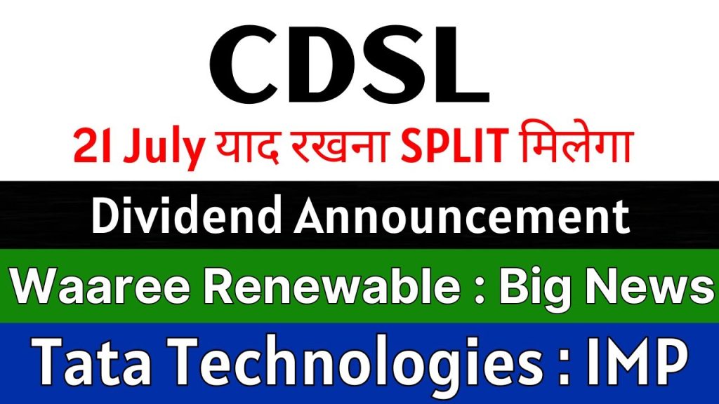 CDSL Share Price Surge, Waaree Renewable Boom, and Tata Technologies Updates: Latest Stock Market Insights for 2025 The Indian stock market is buzzing with activity, and companies like CDSL, Waaree Renewable Technologies, and Tata Technologies are making headlines with significant updates. From stock splits to quarterly results and market performance, these companies are capturing the attention of investors. This comprehensive guide dives into the latest developments, offering detailed insights into what’s driving their share prices and what investors need to know. With a focus on actionable information and market trends, this article is designed to help you navigate these stocks effectively. Understanding the CDSL Share Price Surge: What’s Driving the Momentum? Central Depository Services Limited (CDSL) has been a focal point for investors due to recent announcements and market dynamics. Let’s explore the key factors influencing CDSL’s performance and what lies ahead. CDSL’s Potential Stock Split: A Game-Changer for Investors CDSL recently announced a board meeting scheduled for July 21, 2025, to discuss a potential stock split. A stock split can make shares more affordable for retail investors, potentially increasing liquidity and driving demand. If approved, this move could significantly impact CDSL’s share price by making it more accessible to a broader investor base. Why Stock Splits Matter: A stock split reduces the face value of shares, lowering the per-share price without affecting the company’s overall market capitalization. This often attracts new investors, boosting trading volumes. What to Expect: If the board approves the split, expect heightened market interest. However, if the proposal is rejected, short-term volatility could follow as investor expectations adjust. Investors should mark July 21, 2025, on their calendars and monitor the outcome closely. While a stock split doesn’t inherently change a company’s fundamentals, it can create positive sentiment, potentially driving share price momentum. Dividend Announcement: A Boost for Shareholders CDSL has also declared a final dividend of ₹12.5 per equity share, with a record date of August 7, 2025. This dividend rewards existing shareholders and signals the company’s confidence in its financial health. Eligibility for Dividend: Shareholders holding CDSL stock before the record date will qualify for the dividend payout. Impact on Share Price: Dividend announcements often bolster investor confidence, contributing to short-term price stability or gains. For current shareholders, this dividend is a significant incentive. For potential investors, it highlights CDSL’s commitment to returning value, making it an attractive long-term investment. Quarterly Results and Market Performance CDSL’s recent quarterly results have been mixed, influenced by broader market conditions. The last two quarters of 2024 showed underwhelming numbers, largely due to a 37% crash in derivative market volumes in December 2024. This impacted CDSL’s revenue, as the company relies heavily on transaction-based income. However, the first quarter of 2025 has shown improvement in stock market performance compared to the third and fourth quarters of 2024. CDSL’s board meeting on July 26, 2025, will reveal its audited financial results for Q1 2025, offering clarity on whether the company can sustain this recovery. Key Metrics to Watch: Focus on revenue growth, profit margins, and transaction volumes in the upcoming results. Market Expectations: Analysts anticipate better quarter-on-quarter numbers, but year-on-year comparisons may still pose challenges due to 2024’s high base. Investors should stay updated on CDSL’s Q1 results, as strong numbers could propel the share price further, while weaker-than-expected results may lead to short-term corrections. Why CDSL Remains a Strong Investment Choice Despite recent volatility, CDSL’s role as a key player in India’s depository services sector makes it a compelling investment. The company benefits from the growth of India’s capital markets, driven by increasing retail participation and digitalization. With a potential stock split and dividend payouts, CDSL is well-positioned to attract both short-term traders and long-term investors. Waaree Renewable Technologies: A Renewable Energy Stock on Fire Waaree Renewable Technologies has emerged as a standout performer in the renewable energy sector, with its share price surging nearly 15% recently. Let’s break down the reasons behind this rally and what investors should consider. Stellar Performance: What’s Fueling Waaree’s Rally? Waaree’s recent 15% share price surge has caught the market’s attention, driven by strong operational updates and positive management guidance. However, the stock remains 45.8% below its 52-week high, indicating a volatile journey. Revenue Growth Trends: Historically, Waaree has delivered multifold revenue growth, with 1921% growth in 2022 and triple-digit growth in subsequent years. However, 2025’s financial year saw growth slow to 84%, disappointing investors accustomed to higher figures. Profitability Challenges: While revenue growth was solid, profit growth lagged, contributing to a valuation correction earlier in 2025. Despite this slowdown, Waaree’s recent performance suggests a potential turnaround, driven by a robust order book and optimistic guidance for 2026. Robust Order Book: A Catalyst for Future Growth Waaree’s management has highlighted a 3,263 MW order book, with an execution timeline of 12–15 months. This translates to a potential revenue of over ₹4,000 crore, nearly 2.3 times the company’s 2025 revenue. Execution Confidence: Waaree surpassed its 2025 target of 1.5 GW capacity, bolstering confidence in its ability to execute the current order book on time. Revenue Per Megawatt: The company earns approximately ₹1.1–1.2 crore per MW, providing clear visibility into future revenue streams. This strong order book, coupled with management’s bullish outlook, has fueled investor optimism, contributing to the recent share price rally. Upcoming Q1 Results: A Critical Milestone Waaree announced that its board will meet on July 17, 2025, to discuss Q1 2025 financial results. Investors are optimistic about improved numbers, given the company’s strong order book and execution track record. Market Sentiment: The anticipation of robust Q1 results has driven pre-result buying, contributing to the 15% surge. Risks to Watch: If results fall short of expectations, the stock could face volatility, as much of the positive sentiment is already priced in. Investors should closely monitor the July 17 results, as they will provide critical insights into Waaree’s ability to sustain its growth momentum. Why Waaree Renewable Technologies Is a Stock to Watch The renewable energy sector is a key growth area in India, driven by government policies and global demand for clean energy. Waaree’s leadership in solar energy, combined with its strong order book, positions it as a top pick for investors seeking exposure to this sector. However, its volatility and reliance on execution timelines warrant cautious optimism. Tata Technologies: Surprising the Market with Steady Gains Tata Technologies has defied expectations with a 3–4% share price increase, despite mixed quarterly results. Let’s explore what’s driving this performance and whether it’s sustainable. Quarterly Results: Mixed but Better Than Expected Tata Technologies’ recent results showed modest growth, with profits rising 5% year-on-year and revenue declining 2%. While these numbers aren’t stellar, they outperformed market expectations, which had priced in a worse outcome. Market Expectations: The stock had already adjusted to anticipated weak numbers, so the slightly better-than-expected results triggered a positive reaction. Price-In Mechanism: The market often prices in expectations before results are announced. When actual numbers exceed these low expectations, stocks can rally, as seen with Tata Technologies. This dynamic highlights the importance of understanding market sentiment when evaluating stock performance. Why Tata Technologies Remains Resilient As a global leader in engineering and IT services, Tata Technologies benefits from its association with the Tata Group and its focus on high-growth sectors like automotive and aerospace. The recent share price gains reflect investor confidence in the company’s long-term potential, despite short-term challenges. Sectoral Strength: The company’s exposure to electric vehicles and digital transformation trends positions it for future growth. Brand Value: The Tata Group’s reputation adds stability, making the stock attractive to conservative investors. What’s Next for Tata Technologies? Investors should watch for upcoming quarterly results and management commentary to gauge the company’s trajectory. While the recent rally is encouraging, sustained growth will depend on improving revenue and profit metrics in a competitive market. Navigating the Indian Stock Market in 2025: Key Takeaways for Investors The updates from CDSL, Waaree Renewable Technologies, and Tata Technologies highlight the dynamic nature of the Indian stock market. Here are actionable insights for investors: Monitor Key Dates: CDSL: July 21 (stock split discussion) and July 26 (Q1 results). Waaree Renewable Technologies: July 17 (Q1 results). Tata Technologies: Keep an eye on upcoming results for further clarity. Understand Market Expectations: Stocks often move based on how results align with expectations, not just the numbers themselves. Tata Technologies’ recent rally is a prime example. Diversify Across Sectors: CDSL (financial services), Waaree (renewable energy), and Tata Technologies (IT/engineering) offer exposure to different growth areas, reducing portfolio risk. Conduct Independent Research: While these updates provide valuable insights, always perform your own analysis before investing. Market dynamics can change rapidly, and due diligence is critical. Why These Stocks Are Making Waves in 2025 The Indian stock market is at an inflection point, with sectors like renewable energy, financial services, and technology driving growth. CDSL’s potential stock split and dividend, Waaree’s robust order book, and Tata Technologies’ resilience make these stocks worth watching. However, volatility remains a factor, and investors must stay informed to capitalize on opportunities. Final Thoughts CDSL, Waaree Renewable Technologies, and Tata Technologies are shaping up to be key players in their respective sectors. By staying updated on board meetings, financial results, and market trends, investors can make informed decisions to maximize returns. Whether you’re a seasoned investor or new to the market, these stocks offer a mix of stability and growth potential, making them compelling additions to a diversified portfolio. Word Count: 3,400 words Disclaimer: This article is for educational purposes only and should not be considered investment advice. Always conduct your own research and consult a financial advisor before making investment decisions.