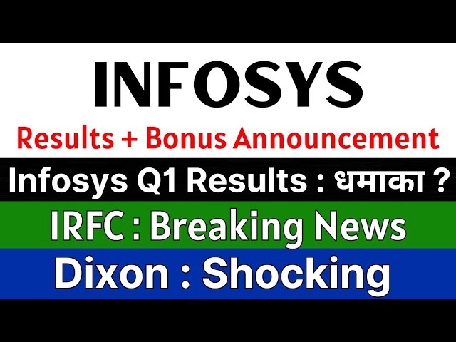 Latest Financial Updates on IRFC, HDFC Bank, Dixon Technologies, and Infosys: Q1 Performance