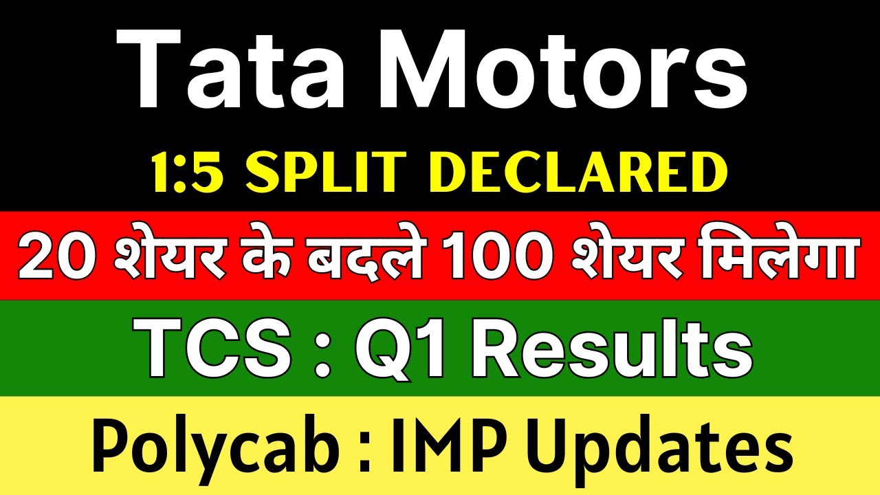 Tata Motors, TCS, and Polycab India: Key Share Market Updates and Stock Split Insights for 2025