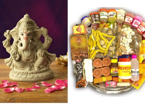 Ganesh Chaturthi 2025: A Comprehensive Guide to Vinayaka Chavithi Puja Preparations, Rituals, and Cultural Significance Ganesh Chaturthi, also known as Vinayaka Chavithi, stands as one of India's most beloved and culturally significant festivals, celebrating the birth of Lord Ganesha, the elephant-headed deity revered as the remover of obstacles and patron of wisdom. This ten-day festival, beginning on August 27, 2025, transforms homes and communities across India into vibrant centers of devotion, bringing families together in shared celebration while honoring ancient traditions that have evolved to embrace modern environmental consciousness. The festival's journey from intimate household worship to grand public celebrations reflects India's cultural dynamism, with contemporary practitioners increasingly adopting eco-friendly practices that honor both spiritual tradition and environmental stewardship. An 18-inch eco-friendly clay Ganesha idol showcasing traditional craftsmanship and natural design, perfect for sustainable Ganesh Chaturthi celebrations Historical Origins and Cultural Evolution Ancient Roots and Mythological Foundations The origins of Ganesh Chaturthi trace back to ancient Hindu scriptures and mythology, with references found in texts such as the Mahabharata and Sushruta Samhita, indicating the festival's longstanding presence in Indian culture. According to Hindu tradition, Lord Ganesha was created by Goddess Parvati from the dirt of her body to serve as her guardian while Lord Shiva was away. The well-known mythological account describes how Ganesha, unaware of Shiva's identity, prevented him from entering Parvati's chambers, leading to a confrontation that resulted in Ganesha losing his head. Lord Shiva, realizing his error, replaced Ganesha's head with that of an elephant and declared that he would be worshipped before all other deities, establishing Ganesha's unique position in Hindu worship. The festival's spiritual significance centers on Ganesha's role as "Vighnaharta" (remover of obstacles) and "Buddhi Pradayaka" (giver of wisdom), making him the natural choice for invocation at the beginning of any important endeavor. This positioning explains why Ganesha worship precedes all Hindu rituals and ceremonies, reflecting the deep-seated belief that his blessings ensure successful completion of tasks without impediments. Modern Revival and National Significance The transformation of Ganesh Chaturthi from a private family celebration to a grand public festival occurred during the late 19th century, primarily through the efforts of Indian freedom fighter Bal Gangadhar Tilak. Recognizing the festival's potential as a unifying force, Tilak promoted large-scale public celebrations in Maharashtra around 1894, using the festival as a means to foster national unity and resistance against British colonial rule. This strategic adaptation transformed Ganesh Chaturthi into a powerful symbol of cultural identity and national consciousness, with the festival serving as a platform for community bonding that transcended social and economic barriers. The historical significance of this transformation cannot be overstated, as it demonstrated how traditional religious practices could be adapted to serve broader social and political purposes while maintaining their spiritual essence. Today, this legacy continues as the festival promotes community solidarity and cultural preservation across India and among Hindu communities worldwide. Essential Puja Preparations and Samagri Requirements Fundamental Ritual Items The success of Ganesh Chaturthi celebrations depends heavily on proper preparation of puja samagri (worship materials), which devotees traditionally gather several days in advance to ensure smooth and uninterrupted ceremonies. The preparation process begins with acquiring a clay idol of Lord Ganesha, preferably made from eco-friendly materials such as natural clay rather than Plaster of Paris, reflecting growing environmental awareness among modern practitioners. Ganesh Chaturthi puja samagri thali showcasing essential items like turmeric, clay diyas, powders, nuts, and holy liquids for ritual worship The comprehensive list of essential puja items includes foundational elements such as kalash (sacred water vessel) with coconut and mango leaves, red and yellow cloth for covering the ceremonial platform, and akshat (rice mixed with turmeric), along with haldi (turmeric), kumkum (vermilion), and chandan (sandalwood paste) for ritual applications. Devotees must also prepare durva grass (considered especially sacred to Ganesha), betel leaves and nuts, fresh seasonal fruits (particularly bananas), incense sticks, cotton wicks, ghee or sesame oil, and matchboxes for lighting ceremonial lamps. The ritual setup requires establishing a proper ceremonial space with a wooden platform or chowki covered with clean cloth, upon which the Ganesha idol is placed with appropriate decorations including flower garlands, rangoli designs using rice flour, and diyas (oil lamps) positioned on either side of the idol. Additional ceremonial items include panchpatra (five-vessel set), conch shells, bells, aarti thali (ceremonial plate), and holy water or Gangajal for purification rituals. Specialized Offerings and Traditional Elements Among the most significant aspects of Ganesh Chaturthi preparation is the inclusion of 21 different types of leaves (Ekavimshati Patra Puja), a traditional practice that honors Ganesha with diverse natural offerings, though many contemporary devotees adapt this requirement by using available local varieties including mango leaves, banana leaves, and durva grass. This practice reflects the festival's deep connection to nature and agricultural cycles, emphasizing the importance of seasonal awareness in spiritual practice. The preparation of traditional sweets, particularly modak (Ganesha's favorite sweet), represents another crucial element of festival preparation. These steamed dumplings, filled with grated coconut and jaggery, carry profound symbolic meaning as representations of the sweetness of spiritual realization and divine blessing. The word "modak" derives from Sanskrit "moda," meaning happiness or bliss, reinforcing its significance as an offering that embodies joy and spiritual fulfillment. Sacred Rituals and Ceremonial Procedures Invocation and Installation Ceremonies The formal commencement of Ganesh Chaturthi involves Prana Pratishtha, the ceremony of invoking Lord Ganesha's divine presence into the clay idol through specific mantras and ritual procedures. This essential ritual transforms the clay sculpture from a mere artistic representation into a sacred vessel for divine presence, requiring devotees to approach with proper preparation, including ritual bathing and donning clean clothes. The Shodashopachara Puja (sixteen-step worship) forms the core of daily Ganesh Chaturthi rituals, encompassing Avahanam (invocation), Asana (offering seat), Padya (washing feet), Arghya (offering water), Achamana (offering water for sipping), Snana (ritual bathing with panchamrit), Vastra (offering clothes), Yajnopavita (sacred thread), Gandha (sandalwood paste application), Pushpa (flower offerings), Dhupa (incense), Deepa (lamp lighting), Naivedya (food offerings), Tambula (betel offerings), Dakshina (monetary offerings), and Aarti with Pradakshina (circumambulation). Traditional modak dumplings with sesame and coconut filling served with sauce, a favorite sweet for Lord Ganesha during Ganesh Chaturthi Mantra Recitation and Spiritual Practice The power of Ganesh Chaturthi lies significantly in the recitation of sacred mantras, with the most fundamental being "Om Gan Ganapataye Namaha," which serves as the basic invocation for seeking Ganesha's blessings. More elaborate mantras include the widely recited Vakratunda Mahakaya mantra: "Vakratunda Maha-Kaaya Surya-Kotti Samaprabha, Nirvighnam Kuru Me Deva Sarva-Kaaryeshu Sarvadaa," which translates to a prayer requesting the removal of all obstacles from one's endeavors. The Ganesha Gayatri Mantra, "Om Ekadantaya Viddhamahe, Vakratundaya Dhimahi, Tanno Danti Prachodayat," represents a more sophisticated form of worship, invoking Ganesha's wisdom and guidance through structured Vedic formulaic prayer. Devotees often commit to reciting these mantras 108 times daily during the festival period, believing that such dedicated practice amplifies the spiritual benefits and strengthens their connection with the divine. The Significance of Durva Grass and Sacred Offerings Spiritual and Scientific Properties of Durva The offering of 21 blades of durva grass represents one of the most distinctive and meaningful aspects of Ganesha worship, with this sacred grass holding special significance due to its unique spiritual and medicinal properties. Durva grass used in Ganesh puja should have 3 or 5 blades per tuft; incorrect types are marked as wrong According to Hindu tradition, durva grass possesses the highest capacity to attract divine Ganesha energy, making it an indispensable element of proper worship. The grass's three-blade structure symbolically represents the trinity of Shiva (consciousness), Shakti (divine energy), and Ganesha (wisdom), creating a perfect offering that encompasses fundamental cosmic principles. The mythological explanation for durva's special status relates to an incident where Ganesha, after swallowing a demon during battle, experienced intense burning in his stomach until sages offered him 21 blades of durva grass, which provided relief and healing. This story illustrates both the grass's cooling properties and its special connection to Ganesha's wellbeing, establishing the tradition of offering exactly 21 blades during worship ceremonies. From a scientific perspective, durva grass (Cynodon dactylon) contains bioactive compounds that provide numerous health benefits, including immune system enhancement, blood sugar regulation, digestive improvement, and natural cooling effects on the body. These properties align perfectly with the grass's spiritual significance, demonstrating how traditional practices often incorporate profound understanding of natural healing principles. Traditional Food Offerings and Their Symbolism The preparation and offering of modak during Ganesh Chaturthi carries deep cultural and spiritual significance beyond mere ritualistic practice. These traditional sweets, prepared with coconut, jaggery, and rice flour, represent not only Ganesha's favorite food but also symbolize the universe's structure, with the outer covering representing the material world and the sweet filling representing inner spiritual reality. Traditional steamed modak, Lord Ganesha's favorite sweet, served during Ganesh Chaturthi Regional variations in modak preparation reflect the festival's adaptation to local ingredients and culinary traditions, with coastal areas favoring steamed varieties made from special ambemohur rice, while inland regions often prepare fried versions using wheat flour. The seasonal timing of Ganesh Chaturthi, coinciding with monsoon periods, makes modak particularly appropriate as a nutrition-rich food that provides energy and warmth during humid weather conditions. Additional traditional offerings include seasonal fruits (particularly bananas, which hold special significance), panchamrit (mixture of milk, curd, honey, sugar, and ghee), coconuts, betel leaves and nuts, and various laddoos and traditional sweets. Each offering carries specific symbolic meaning, with bananas representing fertility and abundance, coconuts symbolizing the ego's surrender to divine will, and panchamrit embodying the five essential elements of creation. Environmental Consciousness and Eco-Friendly Celebrations The Environmental Challenge of Traditional Practices Modern Ganesh Chaturthi celebrations face significant environmental challenges, particularly regarding the widespread use of Plaster of Paris (PoP) idols and synthetic decorations that cause substantial water pollution during immersion ceremonies. Studies indicate that approximately 150 million Ganesh idols are immersed annually in Maharashtra alone, with many constructed from non-biodegradable materials that increase heavy metal concentrations in water bodies while decreasing oxygen levels and harming aquatic life. The environmental impact extends beyond idol immersion to include plastic decorations, thermocol ornaments, synthetic colors, and excessive energy consumption through elaborate lighting displays. These practices contradict the festival's underlying spiritual message of harmony with nature and respect for all life forms, creating tension between traditional expression and environmental responsibility. Sustainable Celebration Practices The growing environmental awareness has sparked a significant movement toward eco-friendly Ganesh celebrations, with increasing numbers of devotees adopting sustainable practices that maintain spiritual authenticity while protecting natural resources. Clay idols made from natural materials dissolve harmlessly in water, while seed-embedded Ganesha idols actually contribute to environmental restoration by sprouting into plants after immersion. Eco-friendly clay Ganesha idol with traditional detailing and rose petal decor for festival worship Eco-conscious decorations emphasize natural materials such as fresh flowers, banana leaves, paper crafts from recycled materials, cloth draping using organic fabrics, and energy-efficient LED lighting instead of traditional incandescent bulbs. These alternatives not only reduce environmental impact but often prove more cost-effective and aesthetically pleasing than synthetic alternatives. Home-based immersion practices represent another significant environmental adaptation, with devotees immersing idols in large containers at home and using the blessed water for plant irrigation rather than contributing to public water body pollution. This practice maintains the ritual's spiritual significance while demonstrating personal environmental responsibility. The Ganesh Visarjan Ceremony: Culmination and Renewal Ritual Significance of Immersion Ganesh Visarjan, occurring on Ananta Chaturdashi (September 6, 2025), marks the emotional and spiritual culmination of the ten-day festival, symbolizing Lord Ganesha's return to his celestial abode at Mount Kailash. This immersion ceremony carries profound theological meaning, representing the cyclical nature of existence, the impermanence of material form, and the eternal presence of divine consciousness that transcends physical manifestation. Devotees immerse a Lord Ganesha idol in water during the Ganesh Visarjan ceremony in Maharashtra, marking the conclusion of the Ganesh Chaturthi festival The ritual process begins with final aarti (ceremonial worship with lamps) and bhajans (devotional songs), followed by adorning the idol with fresh garlands and applying final tilaka markings. The traditional chant "Ganpati Bappa Morya, Pudhchya Varshi Lavkar Ya" (Come back quickly next year, Lord Ganesha) accompanies the procession to immersion sites, expressing both farewell sadness and confident expectation of future reunion. The immersion itself represents the dissolution of individual ego into universal consciousness, with the water serving as the primordial medium that connects all existence. Devotees understand that while the physical form disappears, Ganesha's blessings and divine presence remain permanently established in their hearts and homes. Regional Variations and Community Celebrations Different regions of India have developed distinctive Visarjan traditions that reflect local geography, culture, and community organization. Maharashtra's elaborate public processions feature massive community participation, with famous mandals like Lalbaugcha Raja drawing millions of devotees for spectacular farewell celebrations. Karnataka, Tamil Nadu, and Andhra Pradesh typically emphasize family-centered ceremonies with modest immersions in temple tanks or designated water bodies. Northern and Central Indian celebrations often utilize community-organized artificial tanks or designated immersion sites, while coastal regions take advantage of natural water bodies for traditional sea immersion ceremonies. Many modern communities have created eco-friendly immersion facilities with artificial ponds designed for clay idol dissolution, allowing for water recycling and environmental protection. Cultural Impact and Contemporary Relevance Social Cohesion and Community Building Ganesh Chaturthi serves as a powerful force for social cohesion, bringing together people from diverse backgrounds, economic levels, and religious perspectives in shared celebration and community service. The festival's inclusive nature breaks down social barriers, with community kitchens, collective decoration efforts, and shared ritual participation creating bonds that extend throughout the year. Community mandals (organized groups) often engage in social service activities during the festival period, including blood donation drives, environmental cleanup campaigns, educational programs, and charitable food distribution. These activities demonstrate how religious celebration can serve broader social purposes, addressing community needs while strengthening civic engagement. The festival's economic impact extends to local artisans, sweet makers, flower vendors, and small businesses that depend on increased demand during the celebration period. This economic dimension illustrates how traditional festivals support local economies and preserve traditional crafts and skills. Educational and Cultural Transmission Ganesh Chaturthi functions as an important vehicle for cultural transmission, teaching younger generations about Hindu philosophy, traditional arts, Sanskrit mantras, culinary heritage, and environmental consciousness. Family involvement in festival preparation provides opportunities for skill sharing, storytelling, and value transmission that might otherwise be lost in modern urban environments. The festival's emphasis on obstacle removal and wisdom acquisition resonates particularly strongly with students and professionals facing academic or career challenges, making Ganesha worship especially relevant for educational and professional communities. This practical applicability helps maintain the festival's relevance across generational and cultural boundaries. Modern Adaptations and Future Directions Technology Integration and Global Reach Contemporary Ganesh Chaturthi celebrations increasingly incorporate digital technology, with virtual darshan (online viewing), livestreamed ceremonies, and social media sharing enabling global participation in traditional celebrations. COVID-19 pandemic adaptations have permanently altered celebration patterns, with many families maintaining hybrid physical-digital approaches that allow extended family participation regardless of geographic distance. Mobile applications providing puja vidhi (ritual procedures), mantra audio, and festival timings have made traditional knowledge more accessible to modern practitioners, particularly younger generations who might otherwise struggle with Sanskrit pronunciations or complex ritual sequences. These technological aids support rather than replace traditional learning, creating bridges between ancient wisdom and contemporary accessibility. Environmental Innovation and Sustainability The future of Ganesh Chaturthi increasingly emphasizes environmental innovation, with artisans developing new biodegradable materials, natural dye formulations, and seed-embedded idol technologies that transform celebration from potential environmental burden into positive ecological contribution. Research institutions and environmental organizations collaborate with traditional craftspeople to develop sustainable alternatives that maintain artistic quality while ensuring environmental compatibility. Urban planning authorities increasingly integrate eco-friendly festival infrastructure, including designated immersion sites, waste segregation systems, and water treatment facilities specifically designed to handle festival-related materials. These developments represent growing recognition that environmental protection and cultural celebration can be mutually reinforcing rather than contradictory. Conclusion Ganesh Chaturthi stands as a vibrant testament to Hinduism's capacity for adaptation and renewal while maintaining core spiritual principles and cultural values. The festival's evolution from intimate family worship to grand public celebration, and its contemporary embrace of environmental consciousness, demonstrates how traditional practices can respond to changing circumstances while preserving essential meaning and purpose. As devotees prepare for Ganesh Chaturthi 2025, they participate in a living tradition that connects them to ancient wisdom while addressing contemporary challenges of environmental stewardship, social cohesion, and cultural preservation. The festival's emphasis on obstacle removal, wisdom cultivation, and community harmony provides relevant guidance for navigating modern complexities, making Lord Ganesha's blessings as pertinent today as they were in ancient times. The comprehensive preparation requirements, from traditional puja samagri to eco-friendly innovations, reflect the festival's multifaceted nature as spiritual practice, cultural celebration, and environmental consciousness movement. Through mindful preparation, authentic ritual practice, and environmental responsibility, contemporary devotees can honor both traditional wisdom and future sustainability, ensuring that Ganesh Chaturthi continues to inspire and unite communities for generations to come. "Vakratunda Mahakaya Suryakoti Samaprabha, Nirvighnam Kuru Me Deva Sarva-Kaaryeshu Sarvada" - May Lord Ganesha remove all obstacles and bless all endeavors with wisdom, prosperity, and environmental harmony.