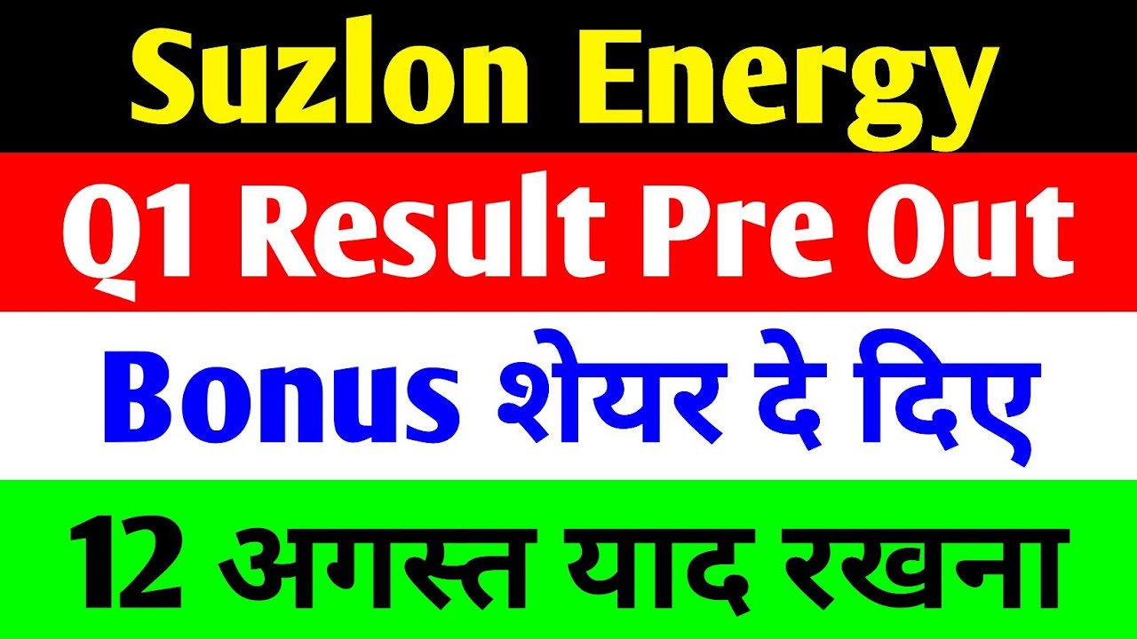 Suzlon Energy Q1 2025 Results: Financial Performance, Dividend Expectations, and Bonus Share Updates
