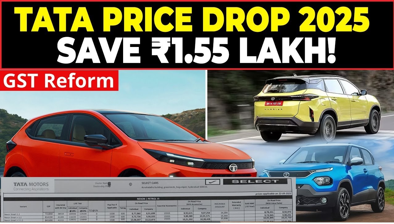 Tata Nexon On-Road Price After GST Cut on September 22, 2025