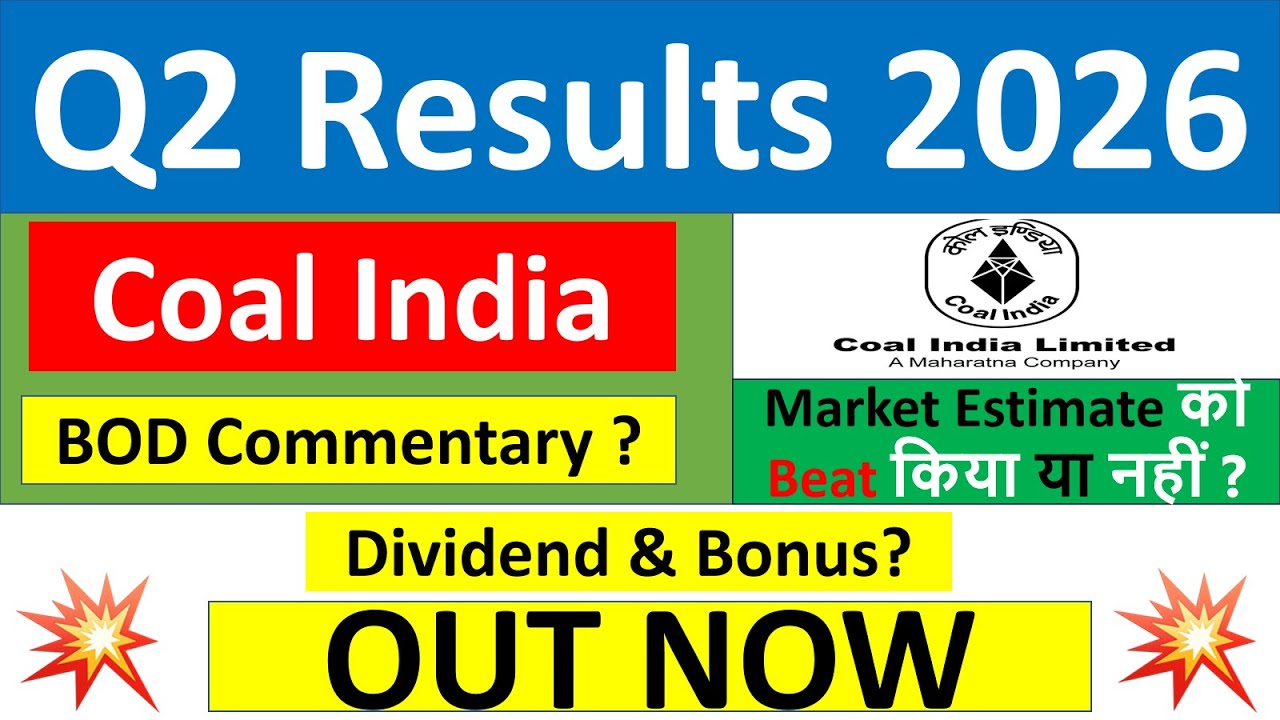 Coal India Q2 Results 2026: Net Profit Dips 31 and Investors get 10.25 Dividend