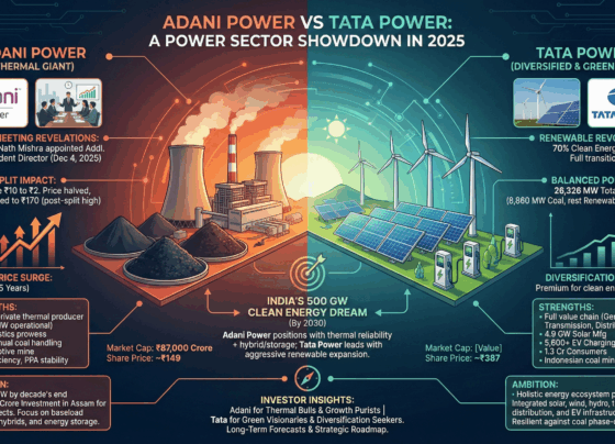 Adani Power Share Price Surge: Board Meeting Revelations, Stock Split Insights, and Tata Power Showdown in 2025 In the dynamic world of Indian energy stocks, Adani Power continues to command attention as a powerhouse in thermal generation. Investors eagerly await updates on its strategic moves, especially following the recent board meeting on November 21, 2025. This pivotal gathering has unveiled fresh appointments and signals robust growth ambitions amid India's aggressive push toward 500 GW renewable capacity by 2030. As Adani Power navigates stock splits and market fluctuations, comparisons with rival Tata Power intensify, highlighting divergent paths in clean energy and traditional power. This comprehensive analysis dives deep into the latest Adani Power share news, explores its competitive edge, and forecasts potential trajectories for savvy investors eyeing long-term gains. Adani Power Board Meeting Results: Key Decisions Shaping the Future Adani Power's board convened on November 21, 2025, delivering outcomes that underscore the company's commitment to bolstering leadership and governance. The meeting focused on critical resolutions, primarily the appointment of a seasoned expert to the board. This move arrives at a crucial juncture, as Adani Power accelerates its expansion beyond India's borders while addressing operational hurdles in coal logistics and regulatory compliance.