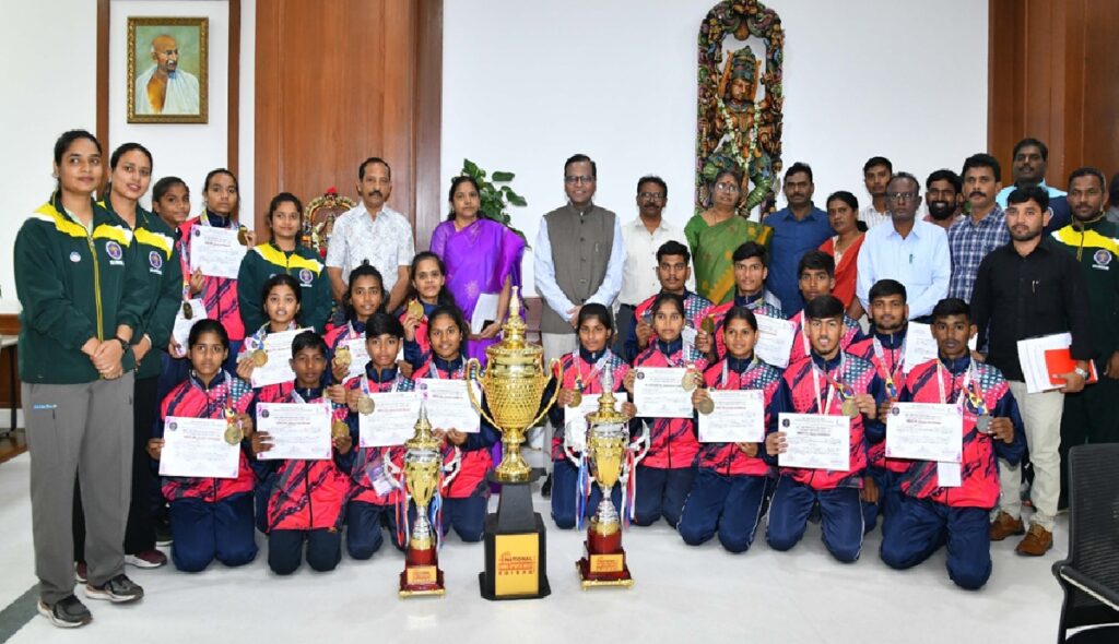Telangana Dominates 4th EMRS National Sports Meet 2025: Historic Triumph with 230 Medals in Rourkela, Odisha Telangana has etched its name in the annals of Indian tribal sports history by emerging as the undisputed overall champion at the 4th EMRS National Sports Meet 2025. Held from November 11 to 15, 2025, in the vibrant venues of Rourkela, Sundargarh, and Rajgangpur in Odisha, this prestigious event brought together over 5,500 talented tribal student-athletes from across India. Telangana's young champions shattered records, clinched triple crowns, and showcased the state's unwavering commitment to empowering tribal youth through sports. With an astonishing haul of 230 medals – including 88 gold, 66 silver, and 76 bronze – Telangana amassed a commanding 714 points to secure the Overall Championship, Overall Team Championship, and Overall Individual Championship. This remarkable achievement not only outshone every other state but also highlighted the transformative power of Eklavya Model Residential Schools (EMRS) in nurturing hidden talents among tribal communities. What is the EMRS National Sports Meet? A Platform for Tribal Athletic Excellence