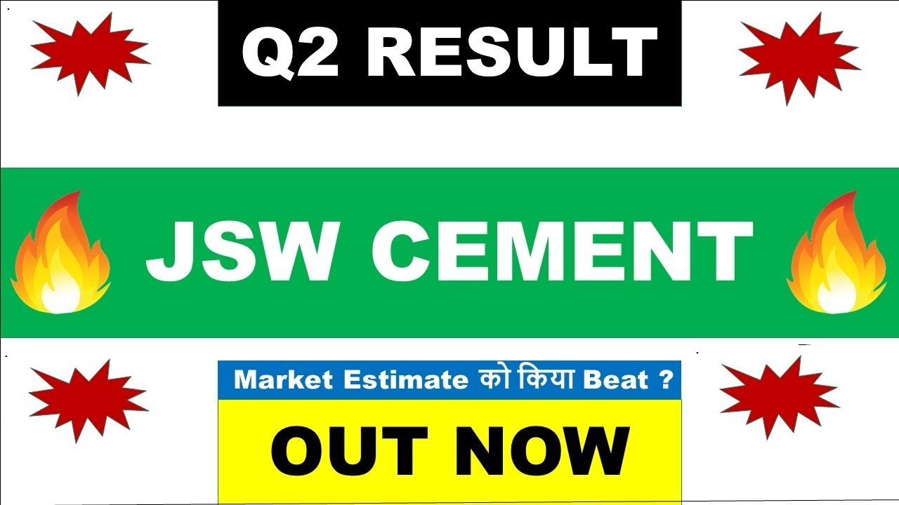 JSW Cement Q2 Results, Share price and Revenue Surge of 17 percent