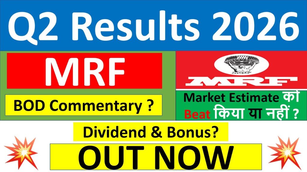 MRF Q2 Results 2026: Strong Revenue Growth, Profit Surge, and ₹3 Dividend Announcement – Latest Share Price News and Analysis In the dynamic world of Indian automotive components, Madras Rubber Factory (MRF) continues to steer ahead as a market leader in tire manufacturing. As investors and industry watchers eagerly await quarterly updates, MRF's Q2 FY26 results h