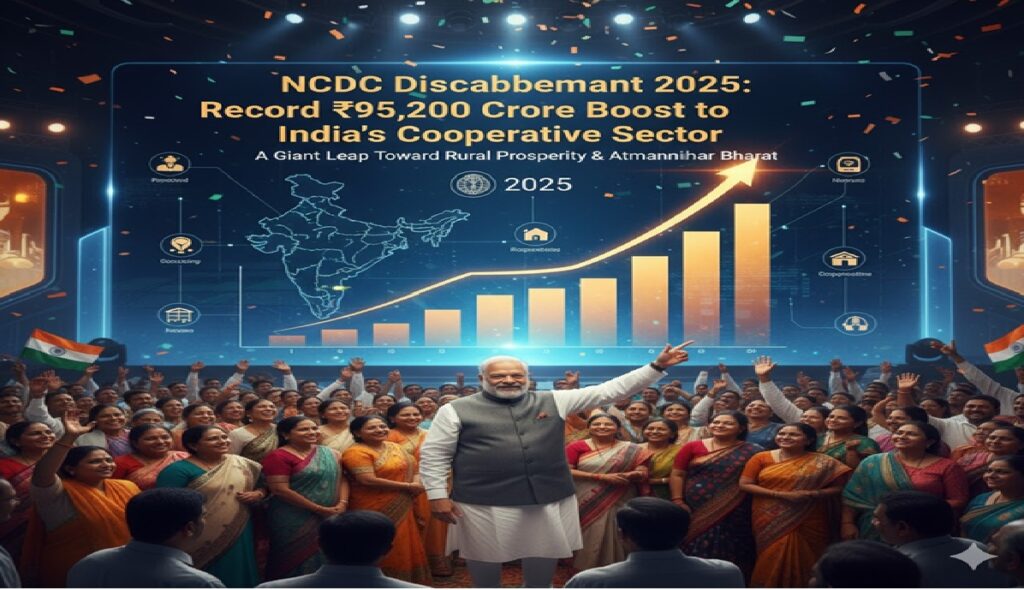 NCDC Disbursement 2025: Amit Shah Announces Record ₹95,200 Crore Boost to India’s Cooperative Sector – A Giant Leap Toward Rural Prosperity and Atmanirbhar Bharat India’s cooperative movement is experiencing a historic transformation, and the National Cooperative Development Corporation (NCDC) stands at the forefront of this revolution. On November 19, 2025, Union Minister for Cooperation Amit Shah revealed that NCDC disbursed an astonishing ₹95,200 crore in financial assistance during FY 2024-25 – a nearly fourfold jump from ₹24,700 crore in FY 2020-21. This massive surge underscores the government’s unwavering commitment to empowering farmers, rural entrepreneurs, fishers, and women-led cooperatives through accessible, low-cost funding. Speaking at the 92nd General Council Meeting of NCDC in New Delhi, Minister Shah emphasized how the creation of a dedicated Ministry of Cooperation in 2021 has supercharged the sector. “NCDC has become the bedrock of cooperative transformation in India,” he declared, highlighting zero net NPAs, a compounded annual growth rate (CAGR) exceeding 40% over the past four years, and a record net profit of ₹807 crore.