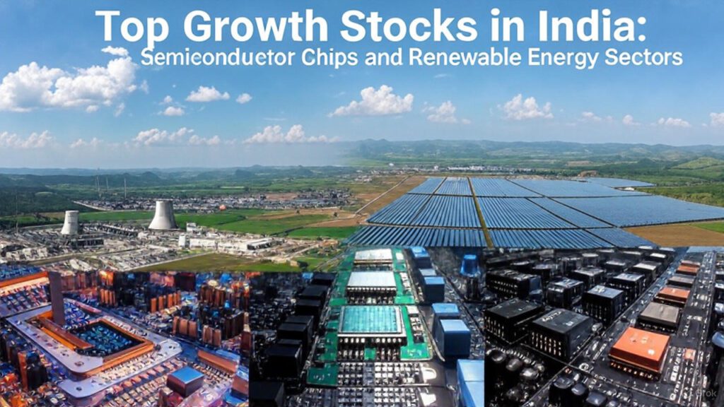 Top Growth Stocks in India: Semiconductor Chips and Renewable Energy Sectors