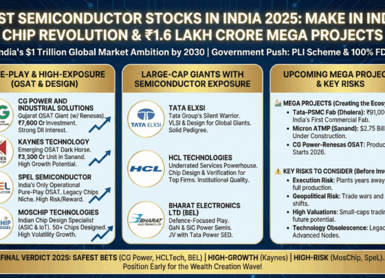 Best Semiconductor Stocks in India, Make in India Chip Revolution & ₹1.6 Lakh Crore Mega Projects