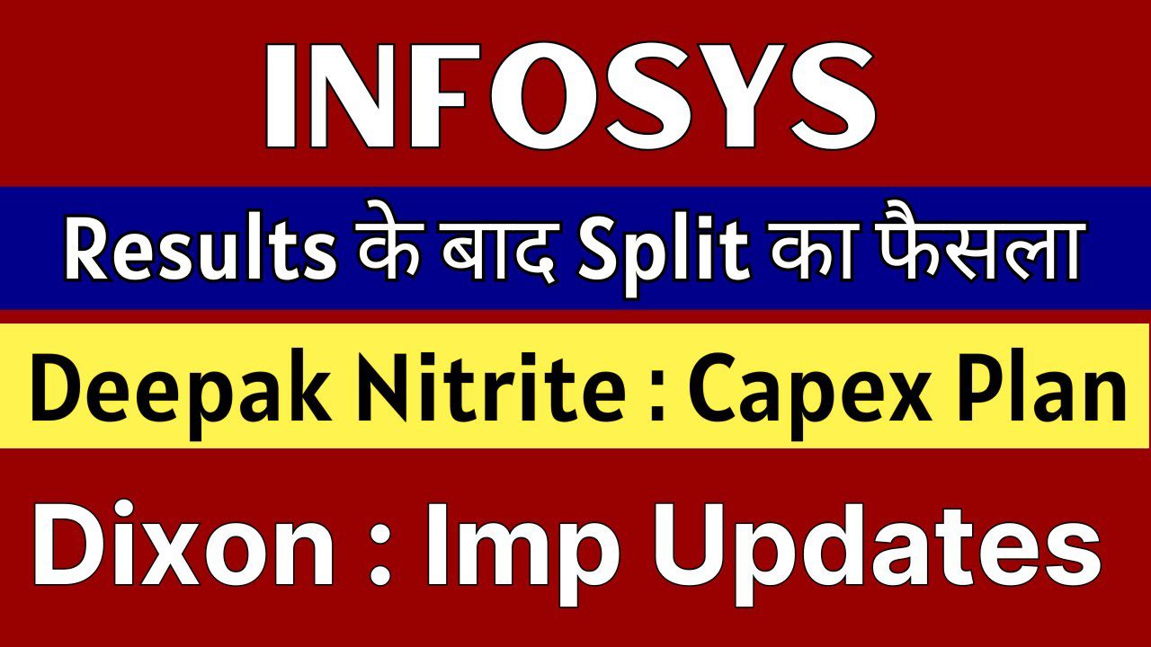 Dixon Technologies, Infosys IT Stock Boom and Air Realty Stock Split