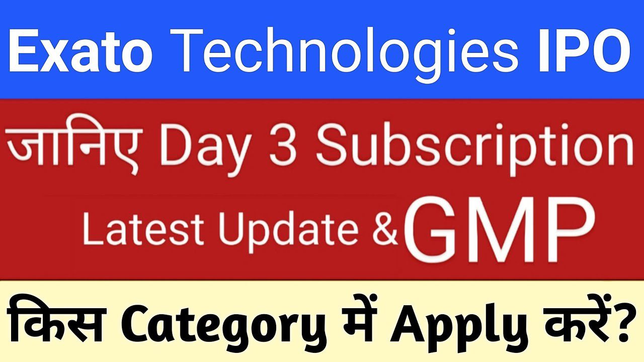Exato Technologies IPO Latest GMP, Subscription Status, and Key Dates