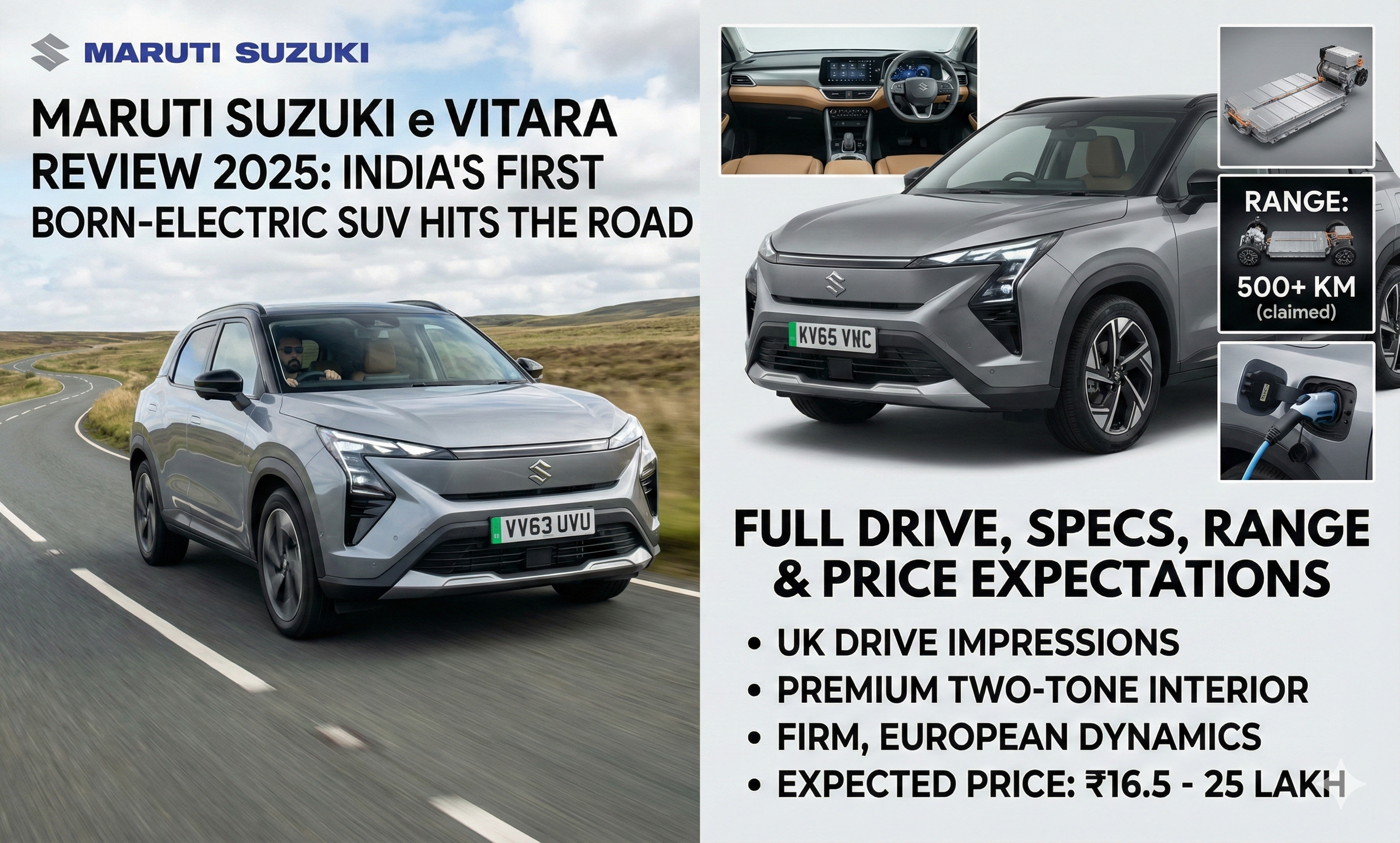 Maruti Suzuki e Vitara India’s First Born Electric SUV Hits the Road Specs, Range & Price