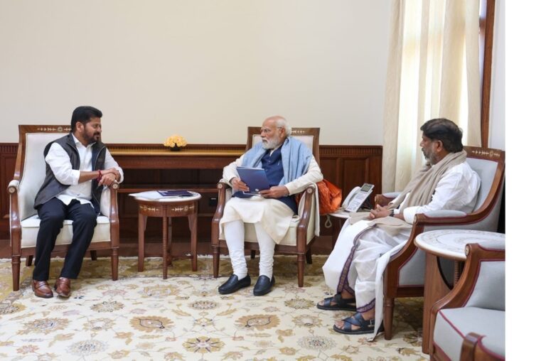 Revanth Reddy Invites PM Narendra Modi to Telangana Rising Global Summit 2025: Vision Document Launch Set for December 8-9 in Hyderabad’s Bharat Future City The Honourable Chief Minister of Telangana, Sri A. Revanth Reddy,