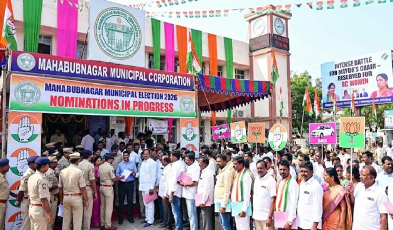 Mahabubnagar Municipal Elections 2026: Intense Nomination Battle Heats Up as Candidates Vie for Mayor's Chair in Telangana's Rising Corporation Mahabubnagar, a bustling district headquarters in Telangana, India, pulses with political energy as the 2026 municipal elections unfold. Residents and aspirants alike gather at the corporation office, where the air buzzes with anticipation. Candidates file nominations in droves, marking the final push before polling on February 11, 2026, and vote counting on February 13. This year, the stakes soar high, especially for the inaugural mayor's position in the newly upgraded Mahabubnagar Municipal Corporation. With 60 divisions at play, major parties like Congress, Bharat Rashtra Samithi (BRS), and Bharatiya Janata Party (BJP) lock horns in a fierce contest. Nominations, running from January 28 to 30, see a surge today, the last day, as hopefuls finalize their bids. This election not only tests party strengths but also highlights local issues like urban development, water supply, and infrastructure in this rapidly growing region