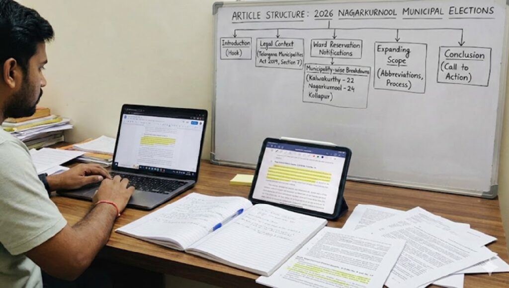 This reorganization is a critical step in the 2026 election cycle. Candidates intending to contest must ensure they possess the valid caste or community certificates required for the reserved wards. Specifically: Women's Reservations: Across all three municipalities, a significant percentage of seats (both within caste categories and general categories) are reserved for women, emphasizing the state's focus on female political empowerment. Rotation of Reservations: These reservations often rotate each election cycle. A ward that was "General" in the previous election may now be reserved for "BC Woman" or "SC General," necessitating that political parties field new candidates for these locations. Next Steps for Citizens Residents of Nagarkurnool, Kalwakurthy, and Kollapur should: Verify their ward number, as ward boundaries sometimes shift alongside reservation changes. Check the specific reservation status of their ward in the tables above to know who is eligible to represent them. Monitor the District Collector's office for further notifications regarding nomination dates and polling schedules. This official gazette notification serves as the foundational document for the democratic process in the district, ensuring transparency and adherence to the constitutional mandates of representation.