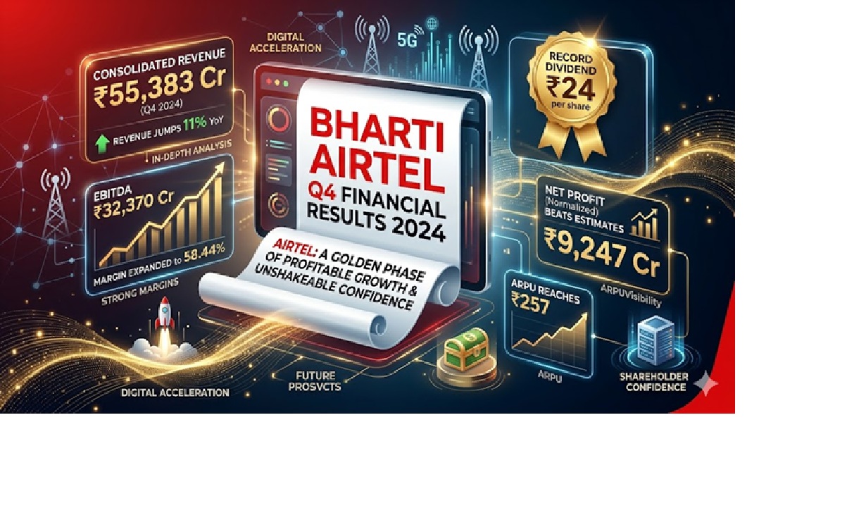 Bharti Airtel Q4 Financial Results, Revenue Jumps 11% YoY, Record Dividend