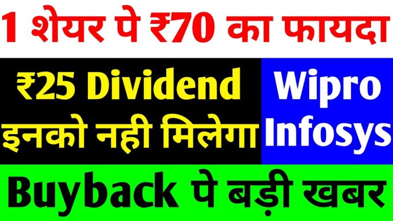 Wipro Buyback 2026 and Infosys Dividend Update