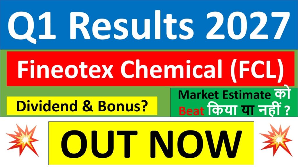Fineotex Chemical Limited (FCL) has announced its consolidated financial results for the first quarter of FY2027, delivering an impressive performance supported by robust revenue growth and higher profitability. The company did not announce any dividend, bonus issue, or stock split along with its quarterly earnings. However, the financial numbers indicate strong operational momentum and continued business expansion.