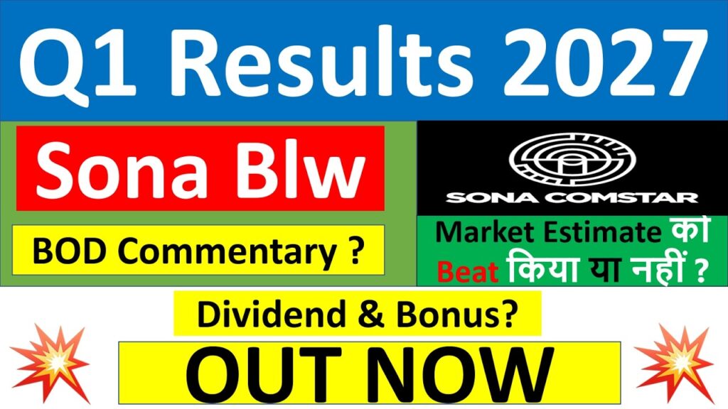 Sona Comstar Q1 FY2027 Results: Revenue Growth Remains Strong Despite Sequential Profit Moderation