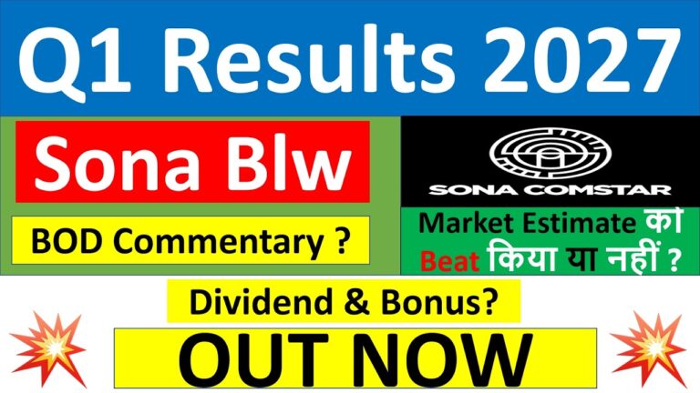 Sona Comstar Q1 FY2027 Results: Revenue Growth Remains Strong Despite Sequential Profit Moderation