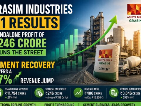 Grasim Industries Q1 Results: Profit of ₹246 Crore Stuns as Cement Recovery Powers a 27% Revenue Jump