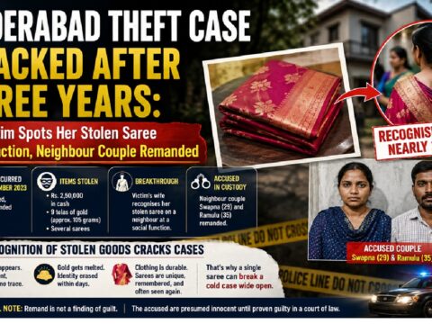 Hyderabad Theft Case Cracked After Three Years: Victim Spots Her Stolen Saree at a Function