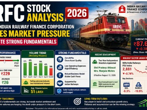 IRFC Stock Analysis 2026: Stock under Pressure Despite Strong Fundamentals